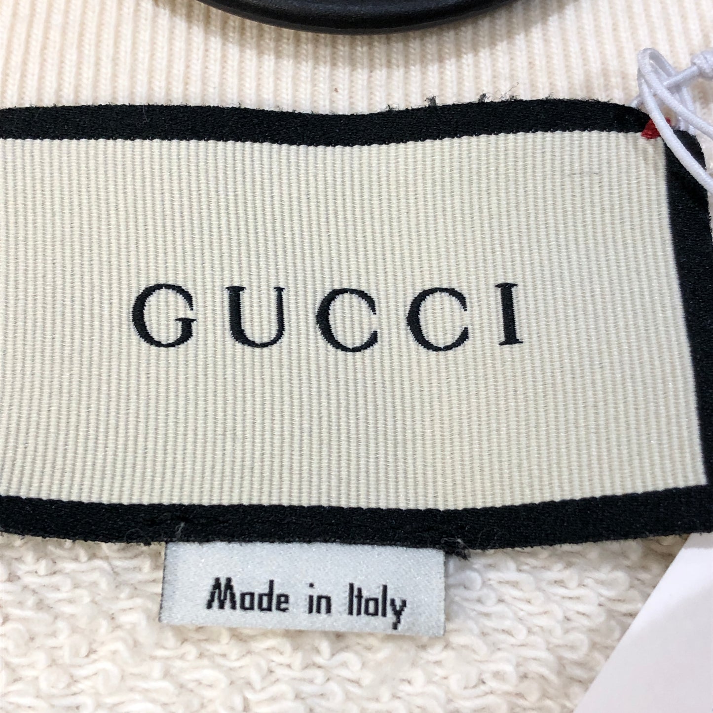 Gucci Off-White Graphic Print Crew Neck Sweatshirt Size L