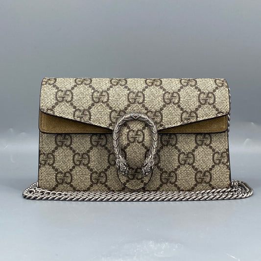 Gucci GG Supreme Dionysus Mini Chain Crossbody Bag