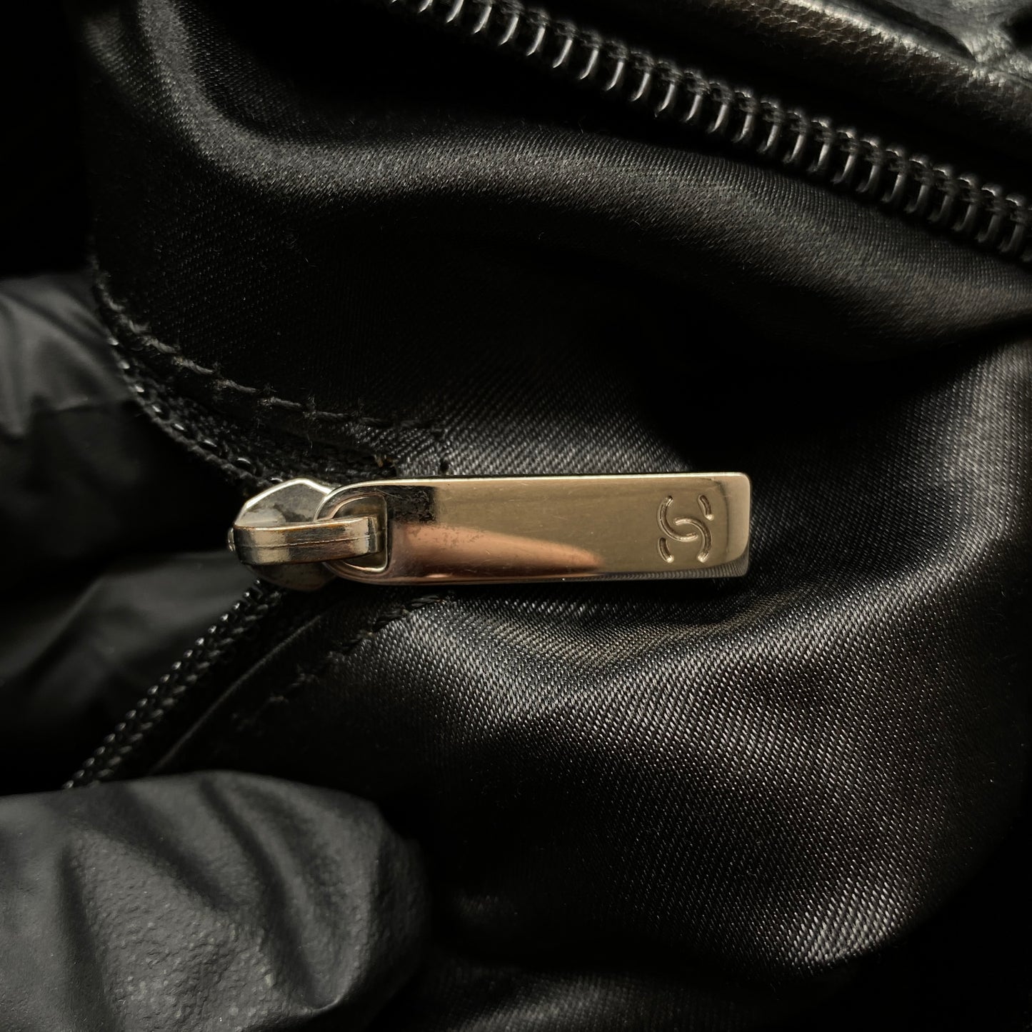 Chanel Black Quilted Leather Chain Shoulder Bag