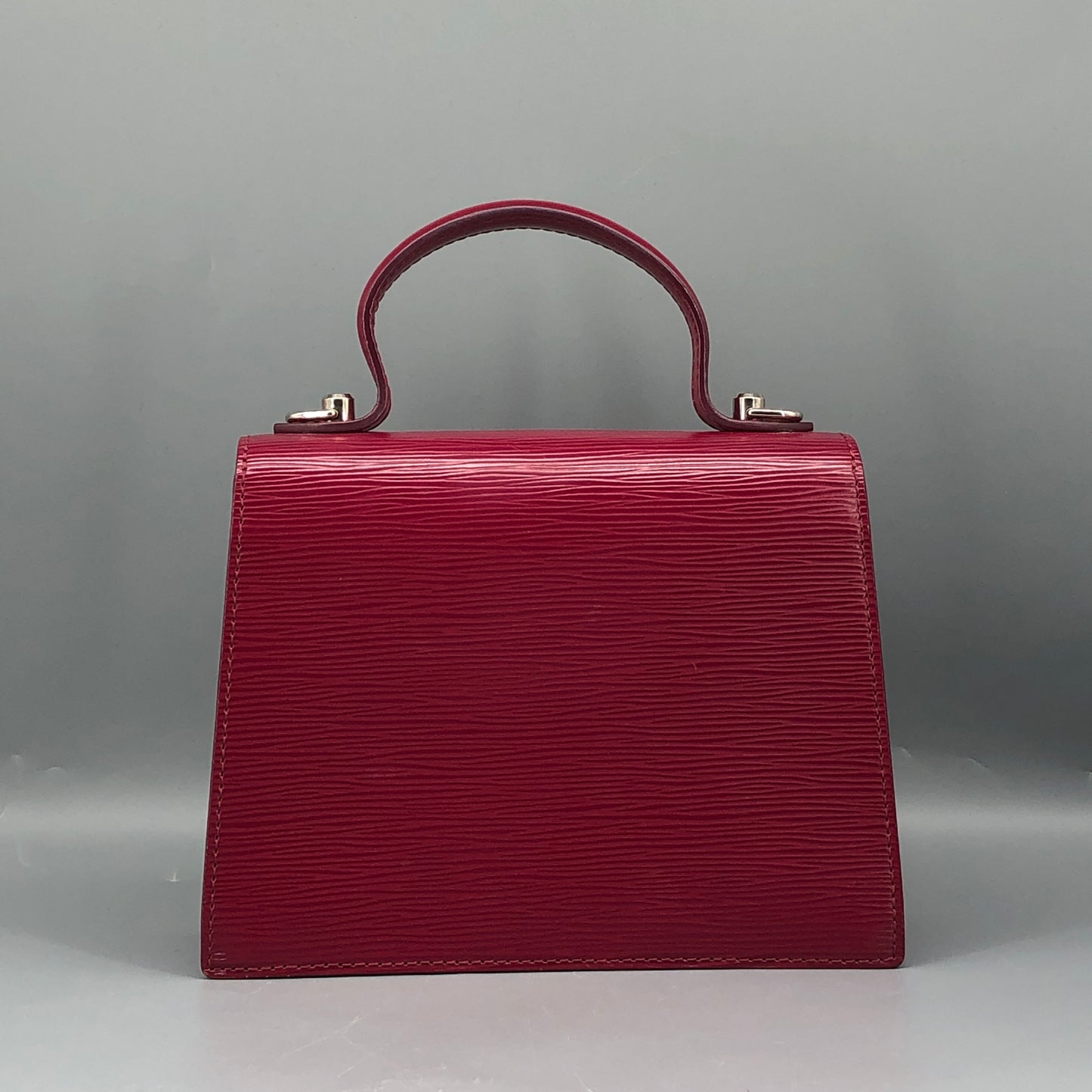 Louis Vuitton Red Epi Sevigne Top Handle Bag