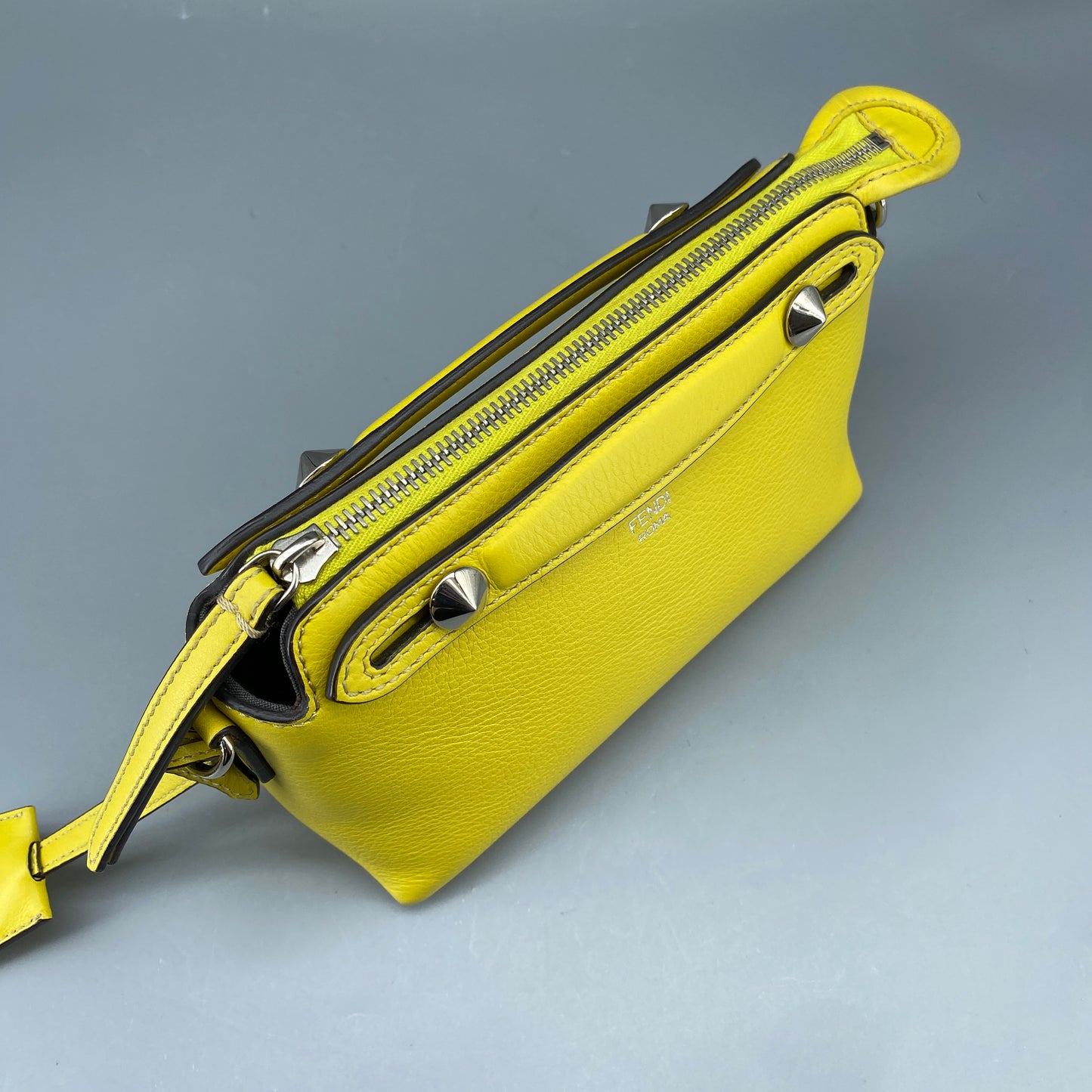 Fendi Yellow Leather By The Way Crossbody Bag