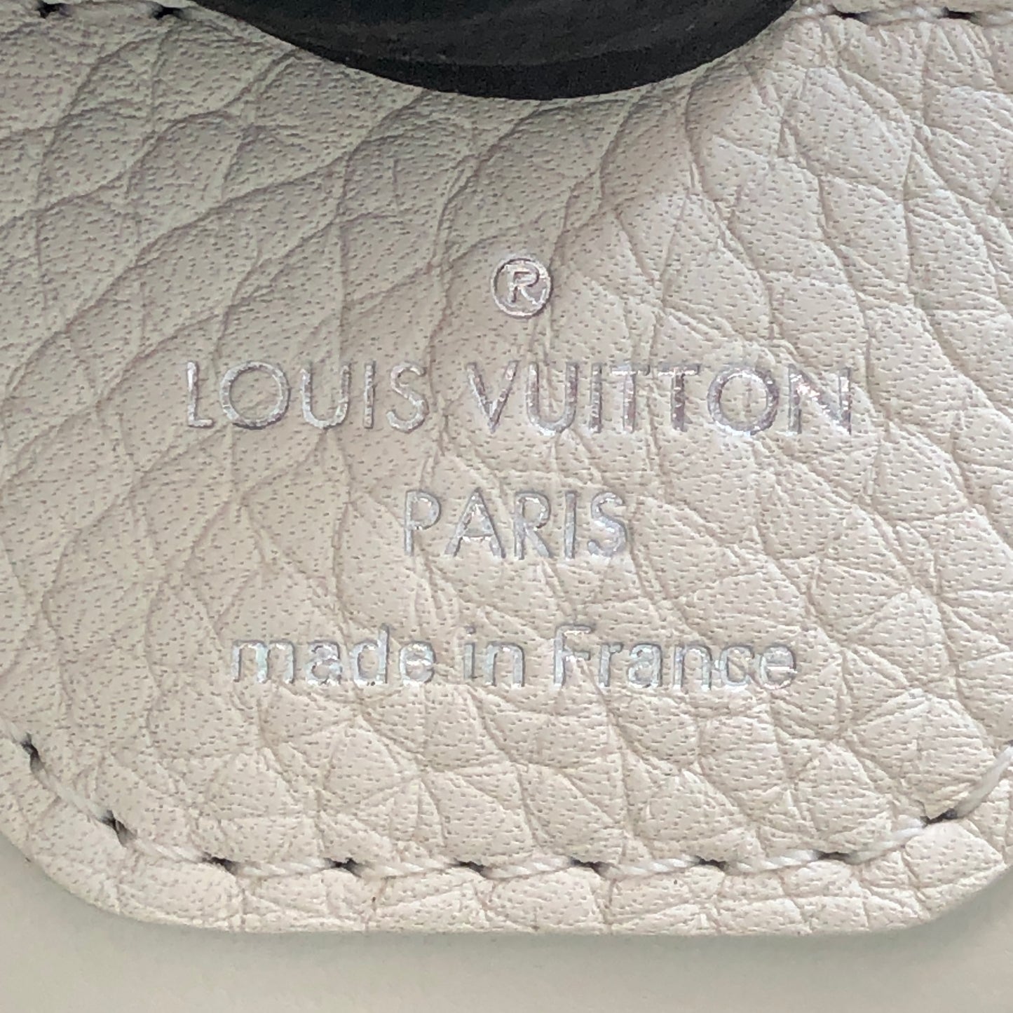 Louis Vuitton Limited Edition Capucines BB Handbag  White & Blue Tweed