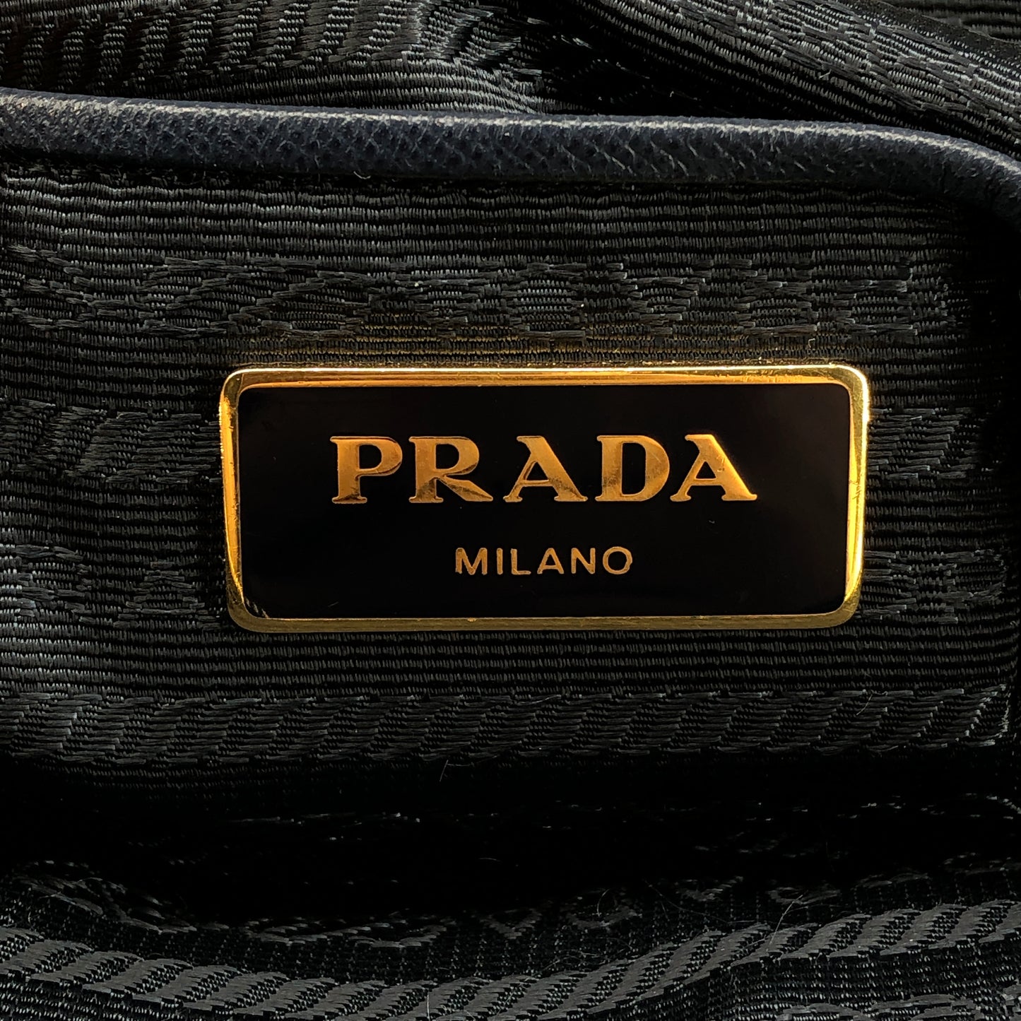 Prada Re-Nylon Tote Handbag Navy Blue