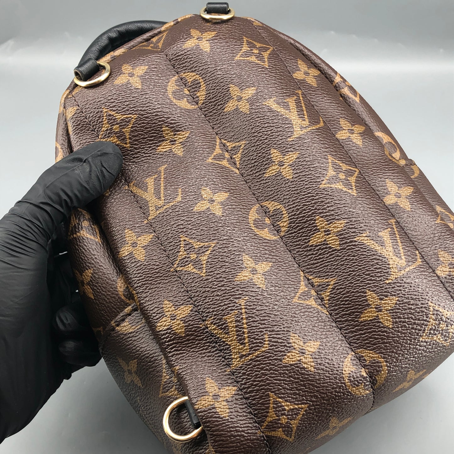 Louis Vuitton Mini Monogram Palm Spring Canvas Backpack Brown