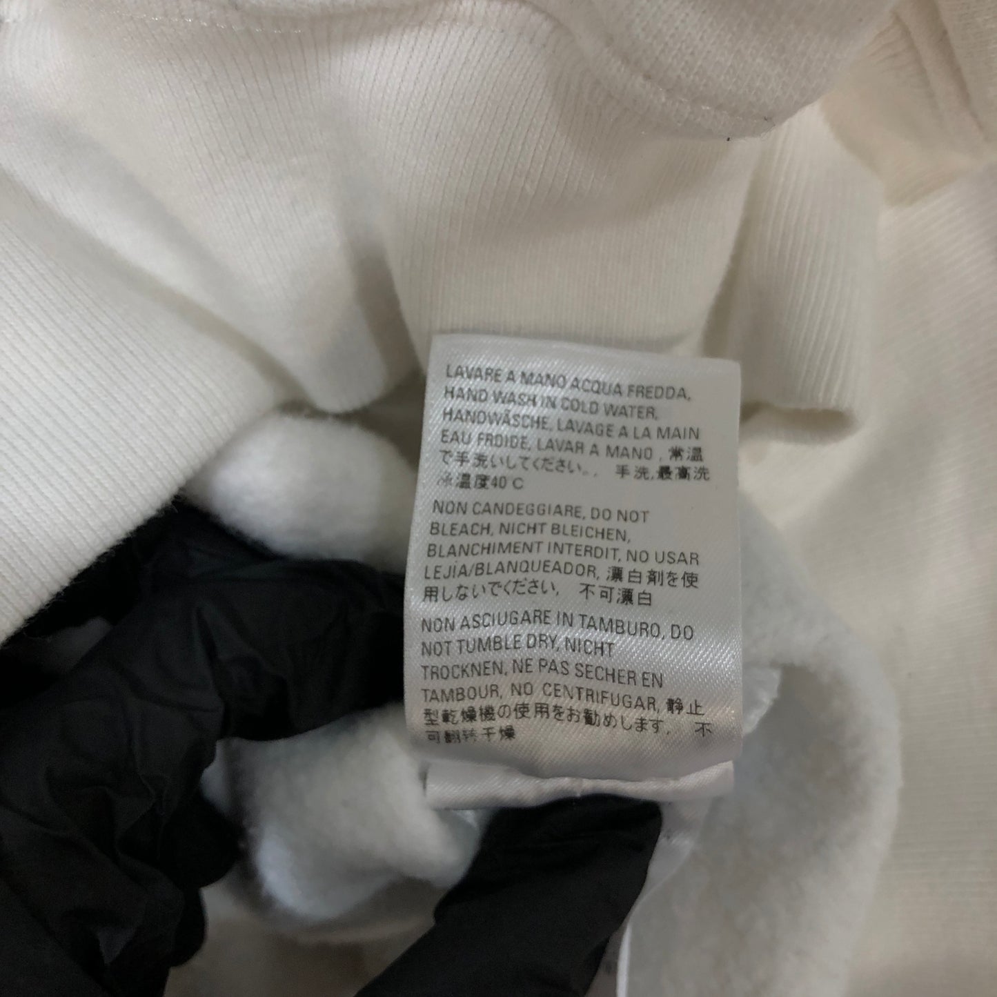 Balenciaga Eiffel Tower Bonjour Logo White Cotton Oversized Hoodie Size S