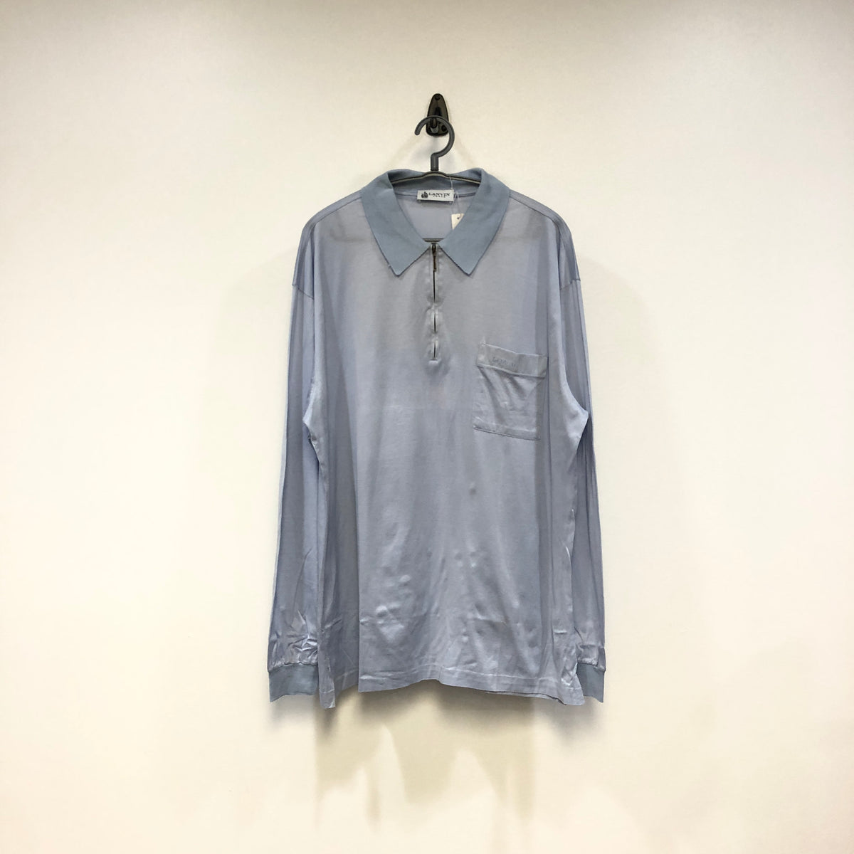 Lanvin Dusty Blue Long Sleeve Shirt Size XL