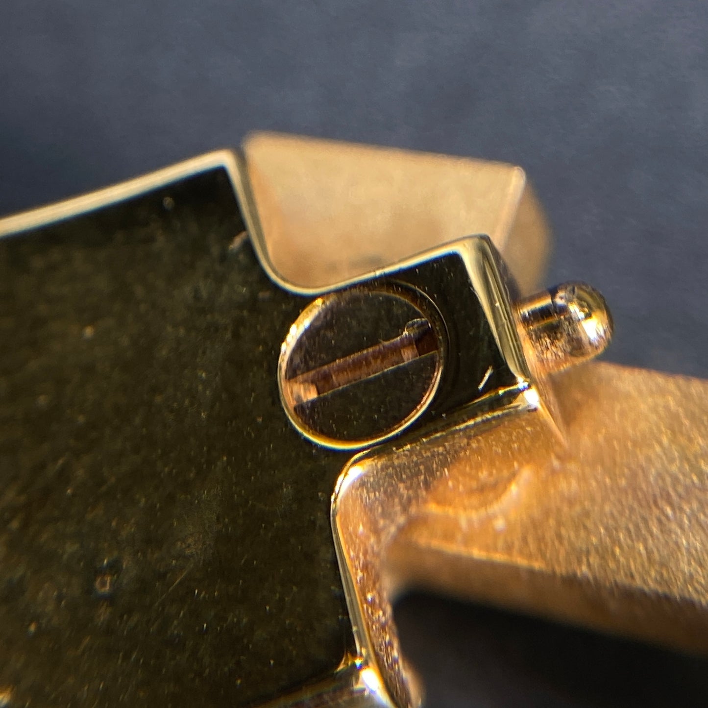 Hermes Taupe Enamel H Buckle Bangle Bracelet