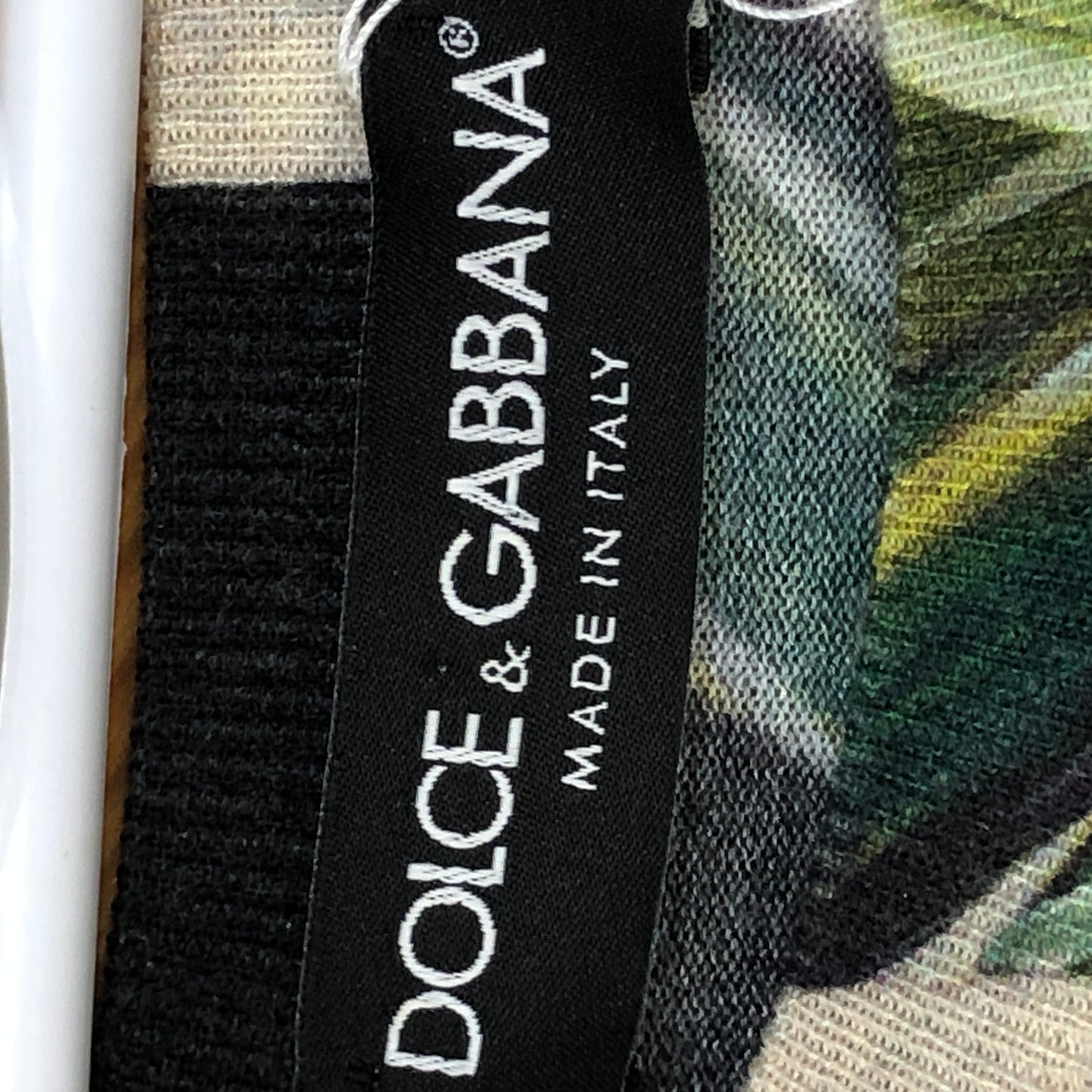 Dolce & Gabbana Black White Floral Round Neck Knit Top 42