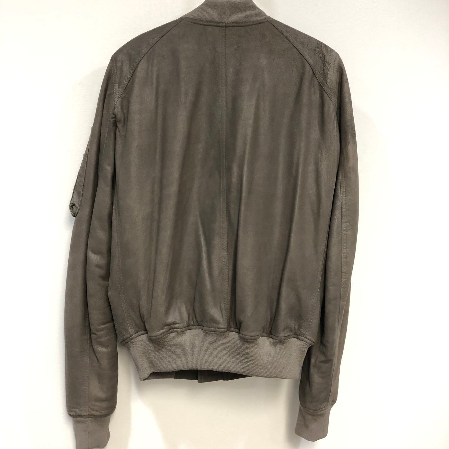 Rick Owens Leather Bomber Jacket Size 40 Dust