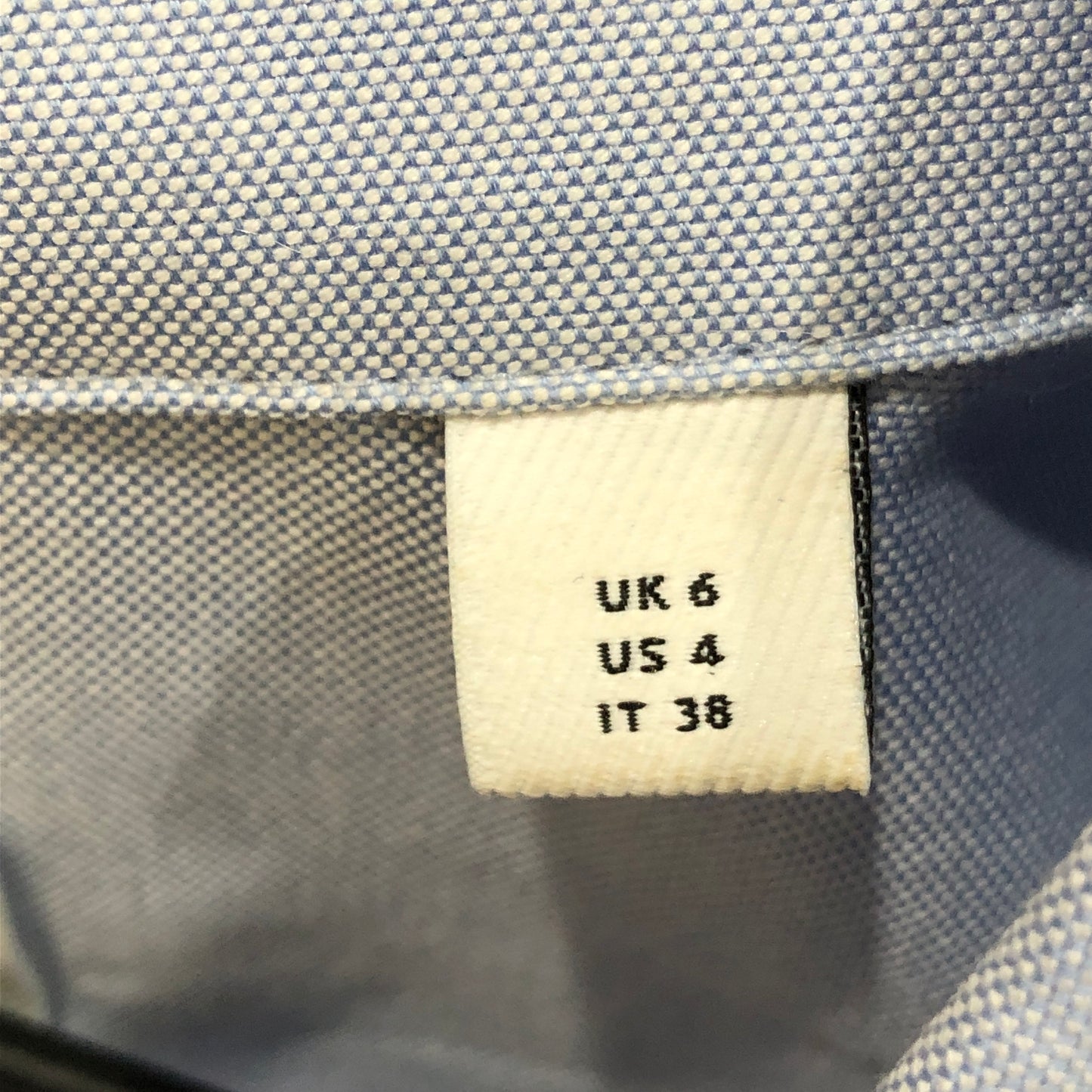 Burberry Light Blue Cotton Letter Print Oversized Long Sleeve Shirt Size 4