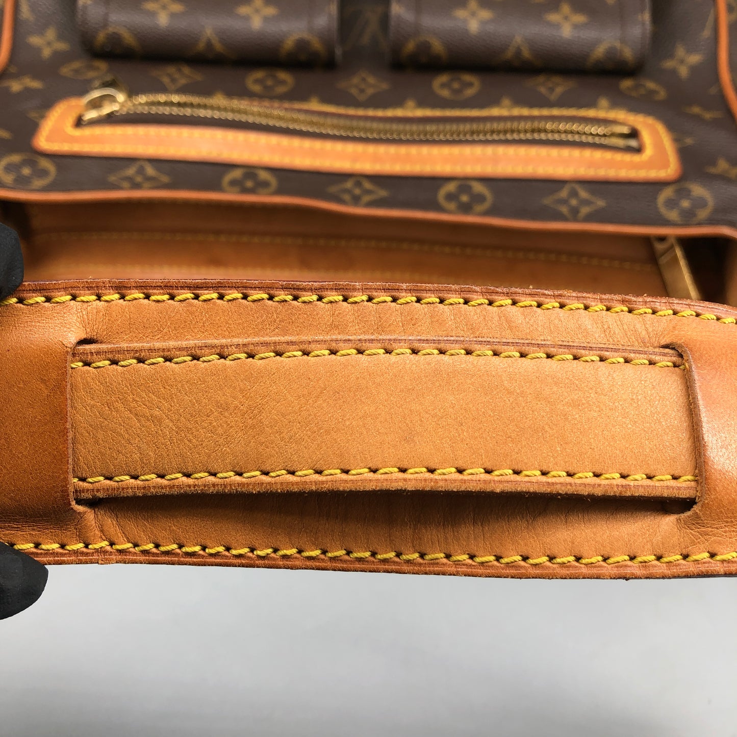 Louis Vuitton Hudson Monogram Canvas Shoulder Bag Brown