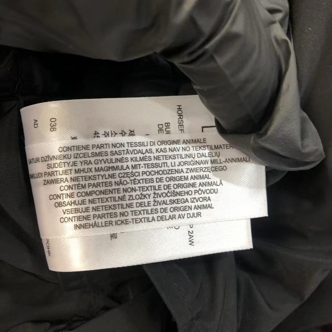 Burberry Black Logo Print Hooded Nylon Parka Women’s Size US 0