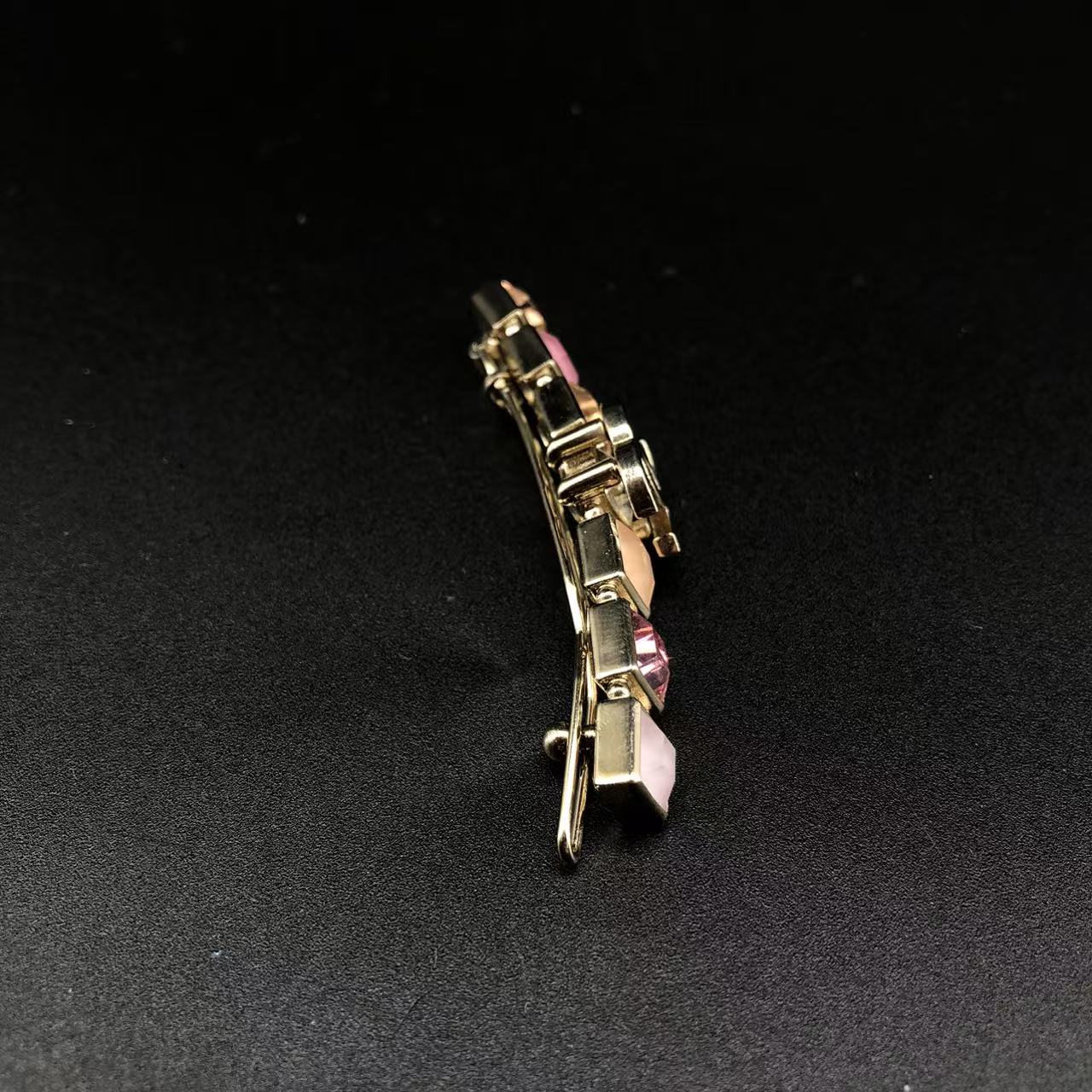 Chanel Crystal Hairpin with CC Logo