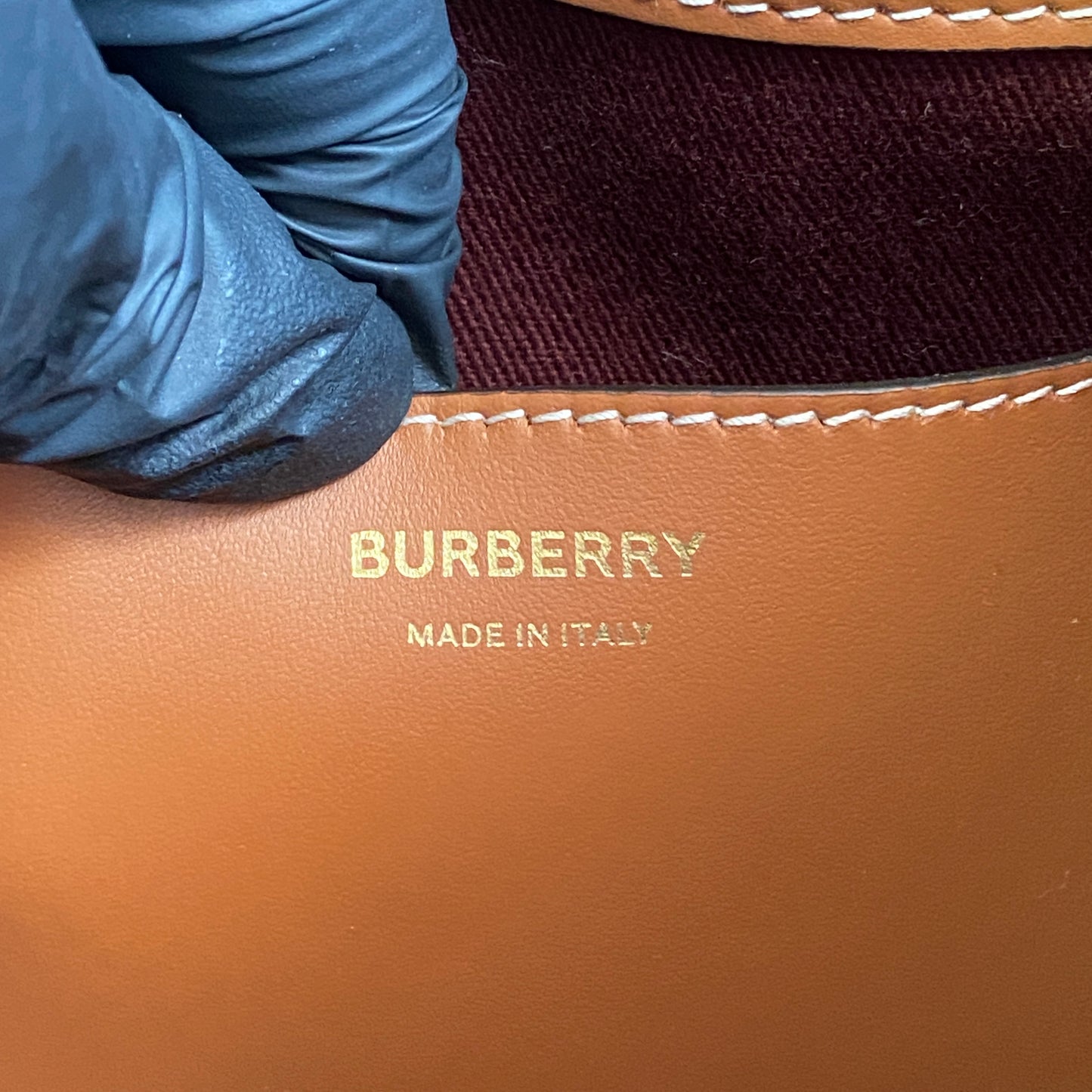 Burberry Beige Vintage Check Drawstring Bucket Bag