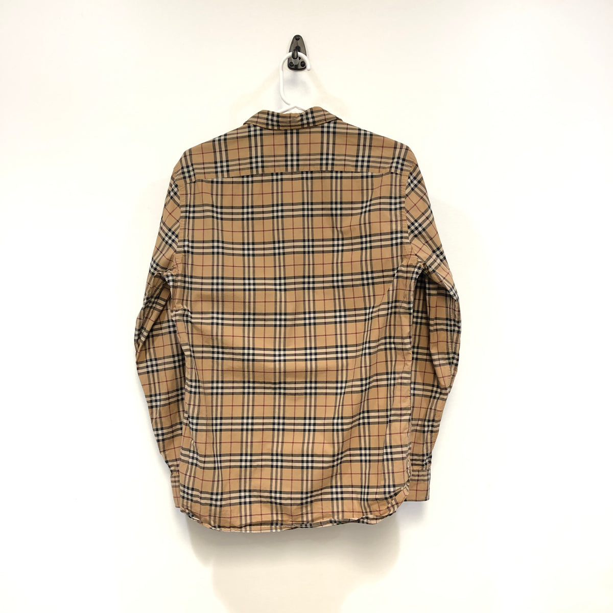 Burberry Khaki Vintage Check Long Sleeve Shirt Size S