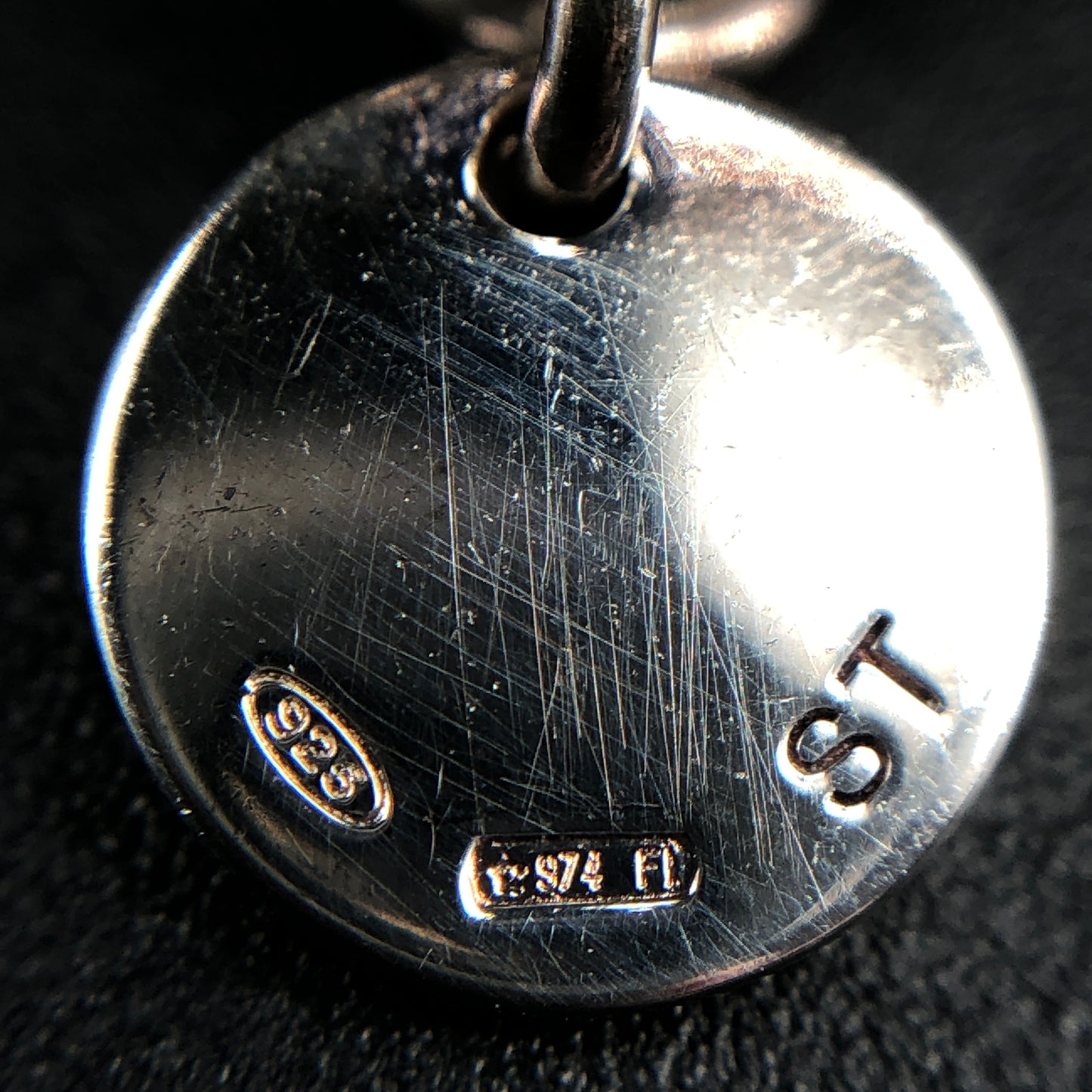 Hermes 925 Silver Mini Kelly Padlock Chain Bracelet