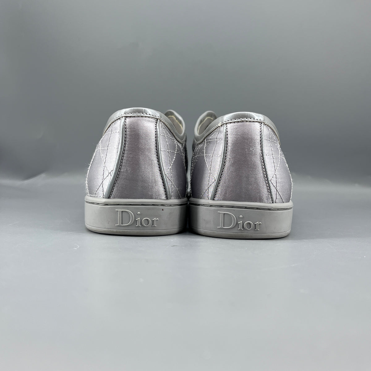 Christian Dior Silver Women Sneaker Shoes Size 37