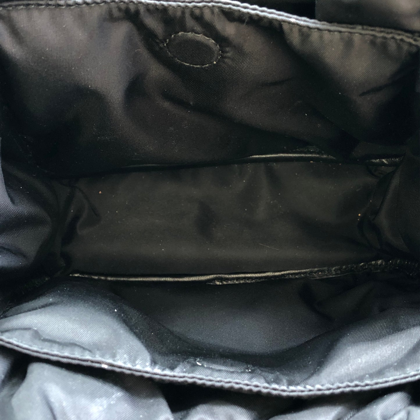 Prada Mini Padded Re-Nylon Tote Bag with Bow Detail Black