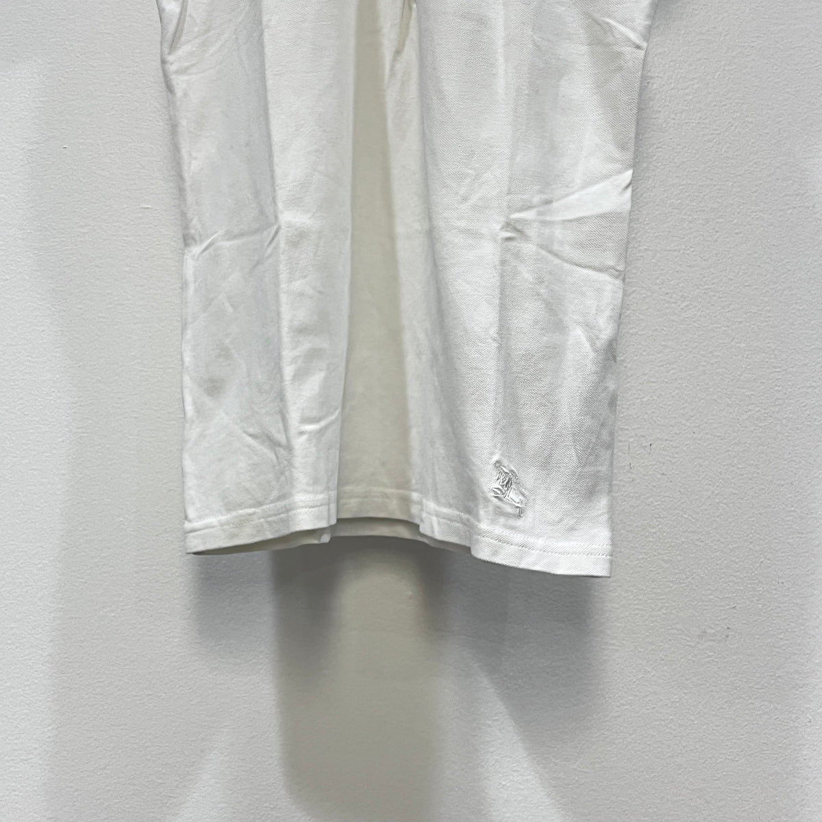 Burberry White Women Short Sleeve Blouse Size S