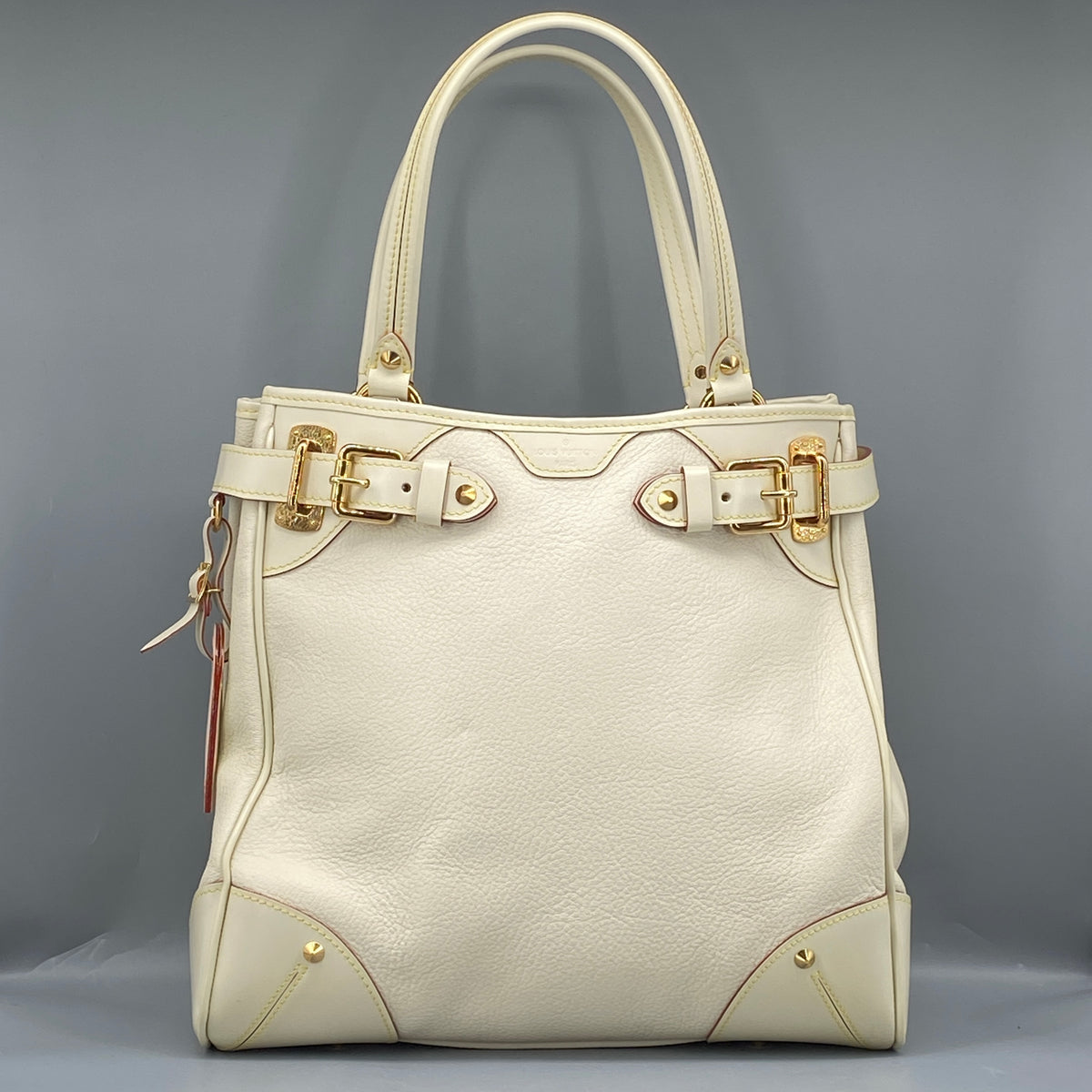 Louis Vuitton Cream Suhali Leather Le Majestueux Tote Bag
