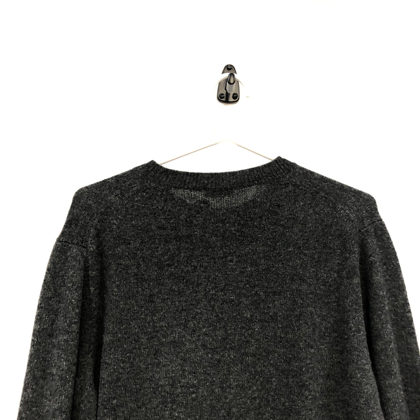 Kenzo Heather Grey Crew Neck Long Sleeve Knit Top Size M