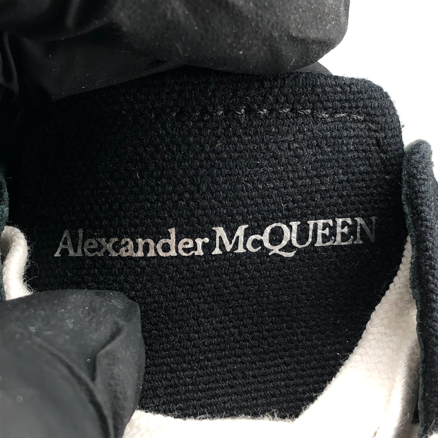 Alexander McQueen Tread Slick Platform Canvas Sneakers Size 37 Black