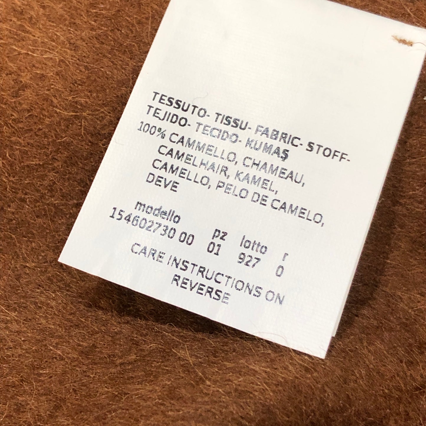 MaxMara Brown Fringed Cashmere Scarf 73*27 inches