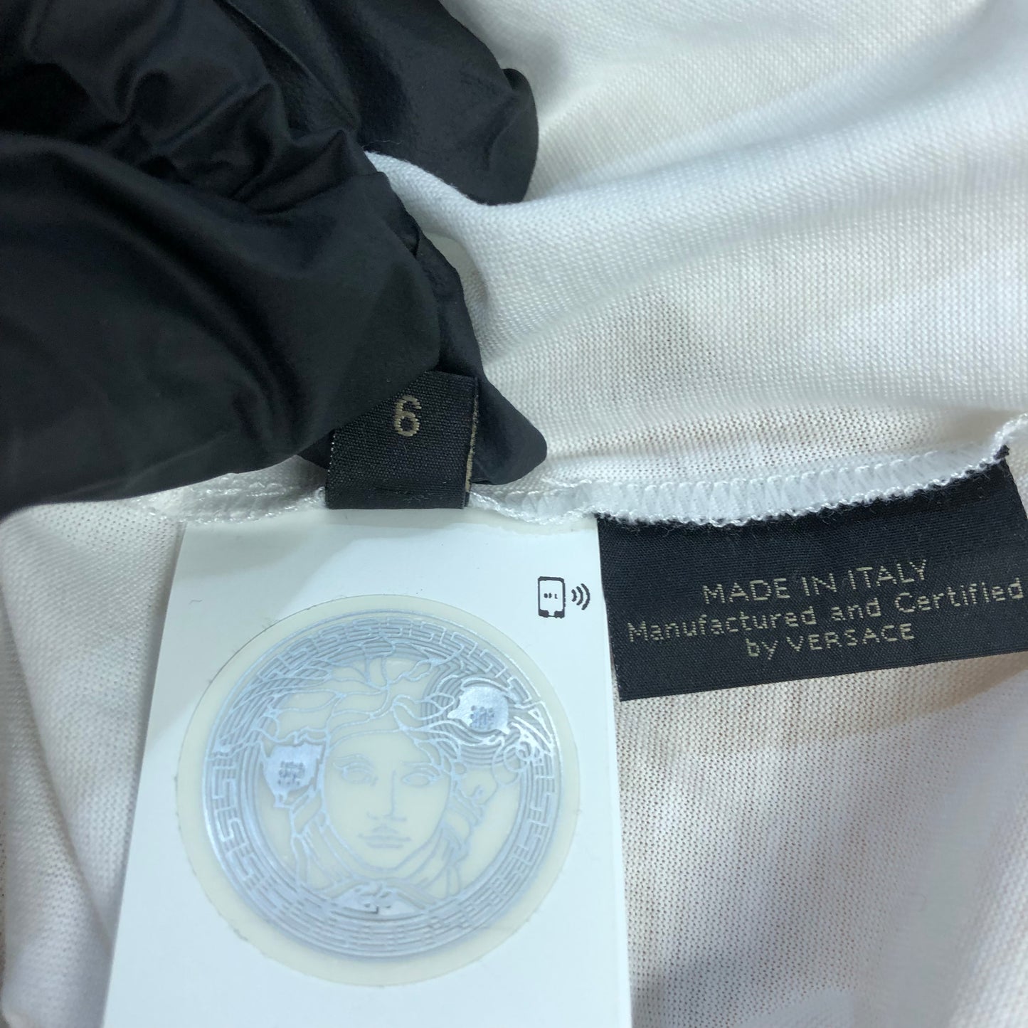 Versace White Logo Print T-Shirt