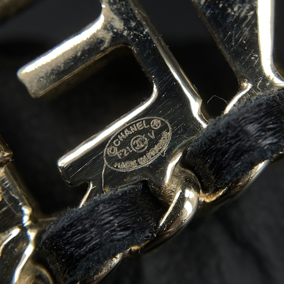 Chanel Gold Logo Hair Barrette