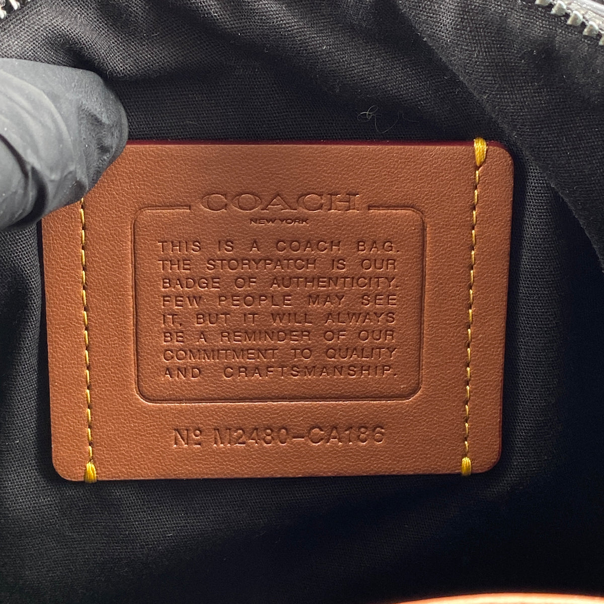 Coach Black Signature Canvas Barrel Top Handle Bag