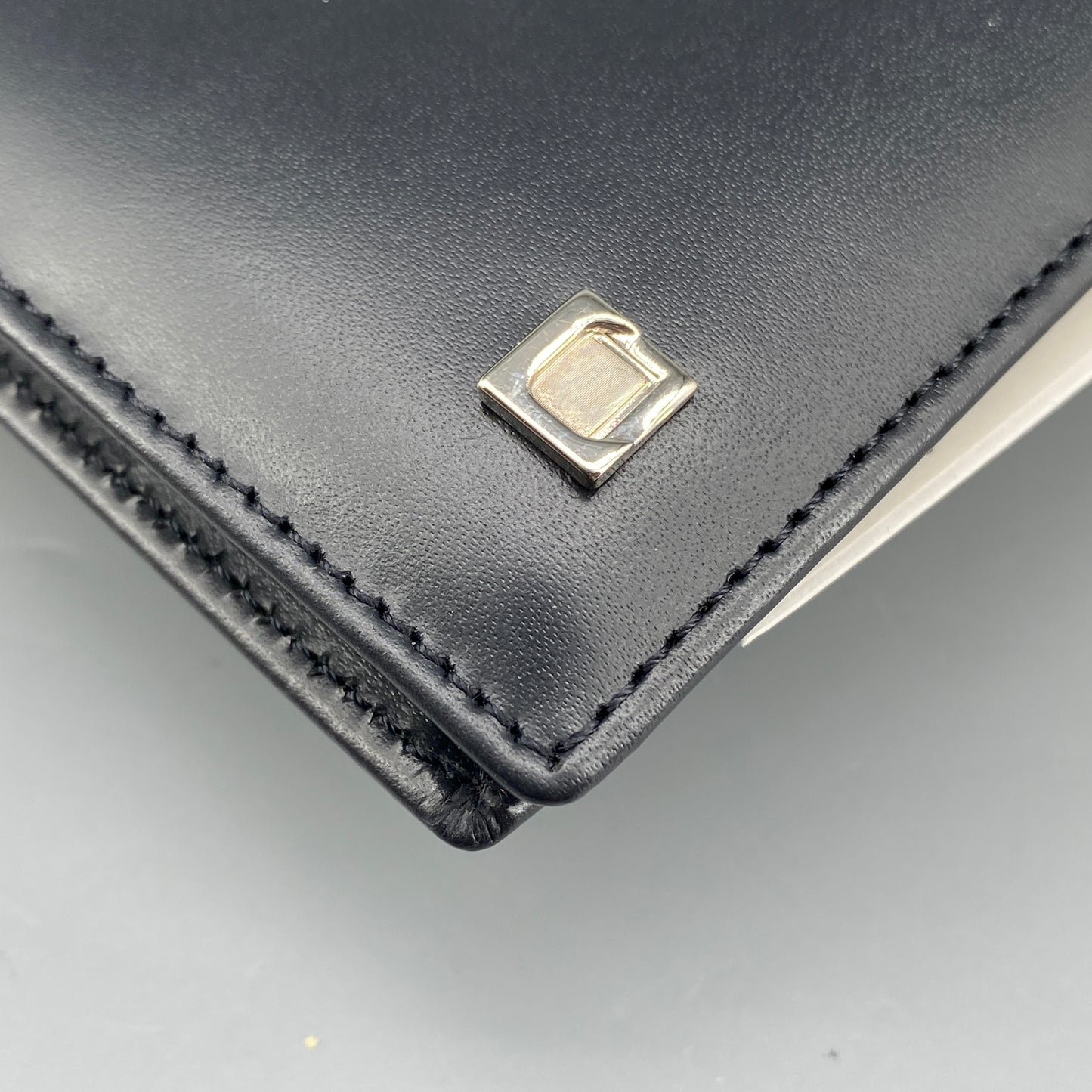 Lanvin Black Smooth Leather Bi-fold Short Wallet