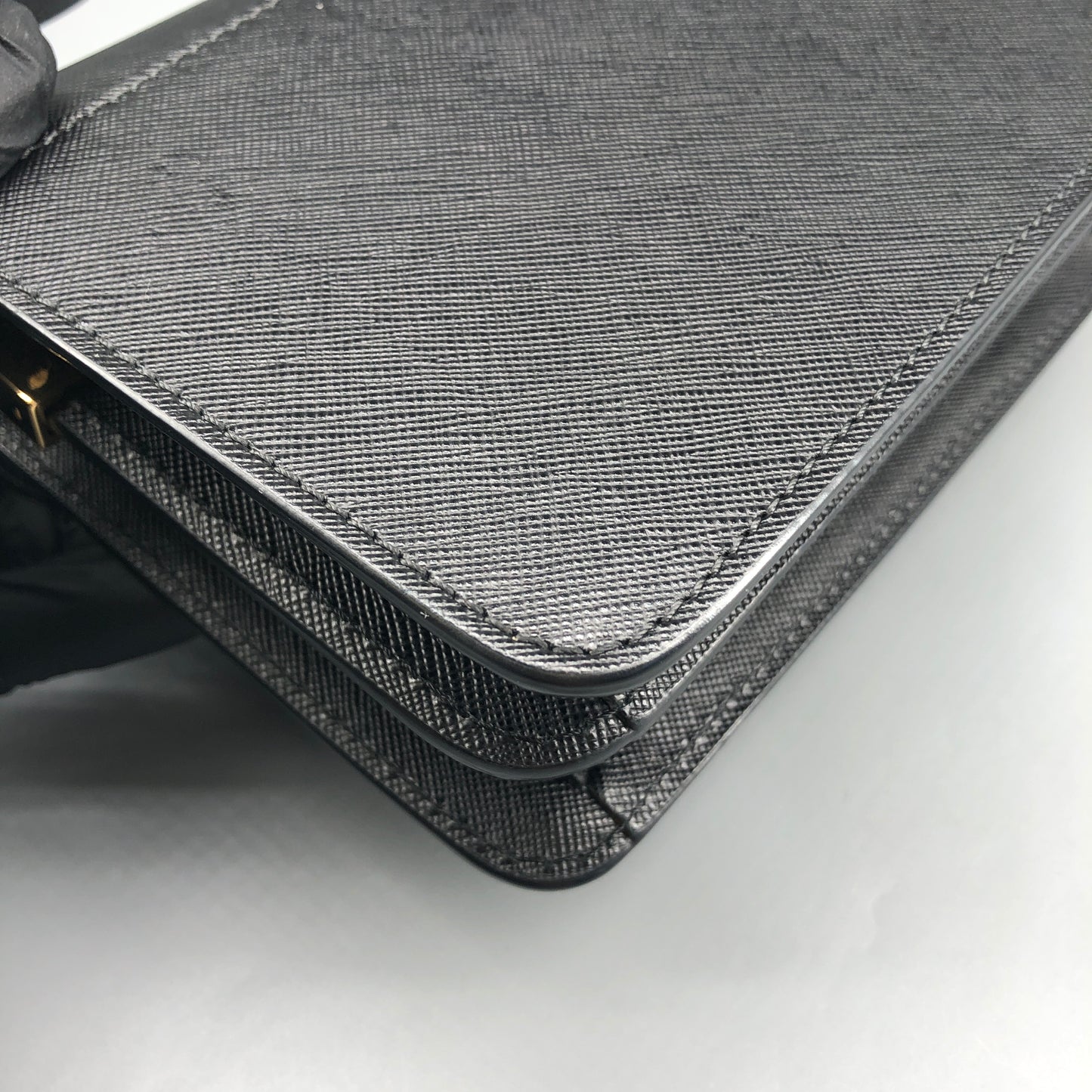 Marni Two-Tone Leather Trunk Shoulder Bag Black/Dark Green