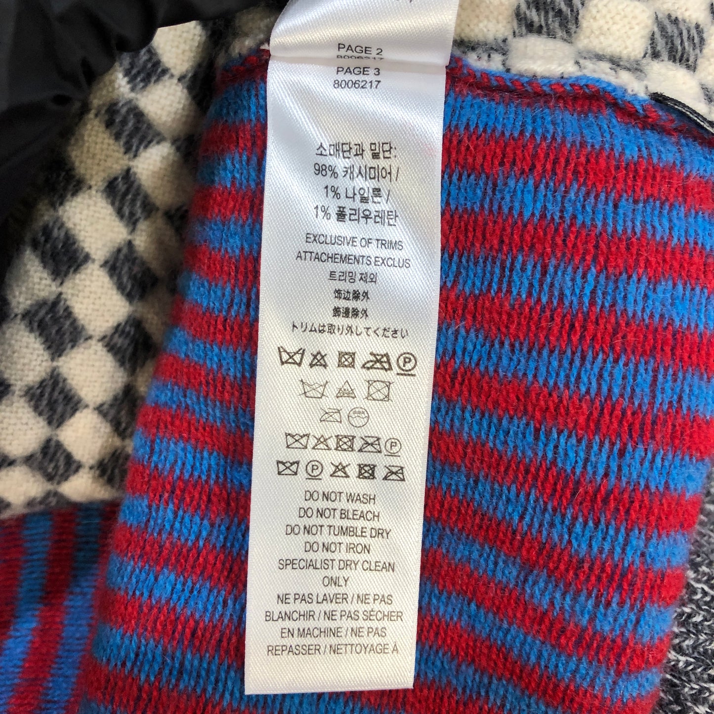 Burberry Multi-Color Check Knit Crew Neck Sweater Size 14Y (Fit Height 164cm)