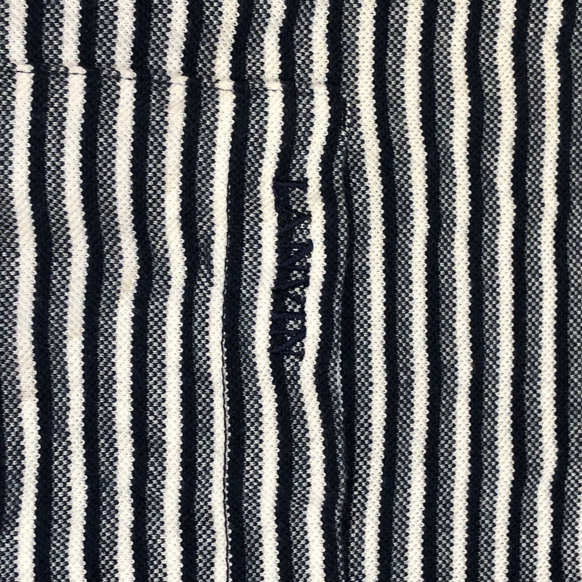 Lanvin Navy blue & white horizontal stripes T-shirt Size XXL