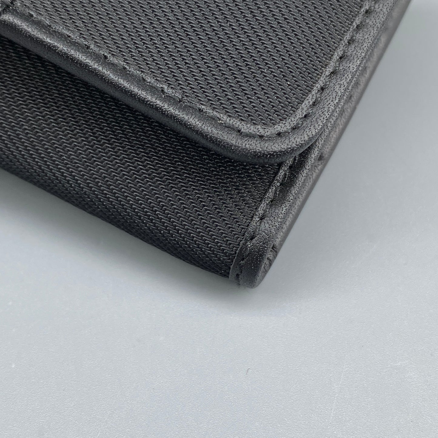Ferragamo Black Canvas Key Case