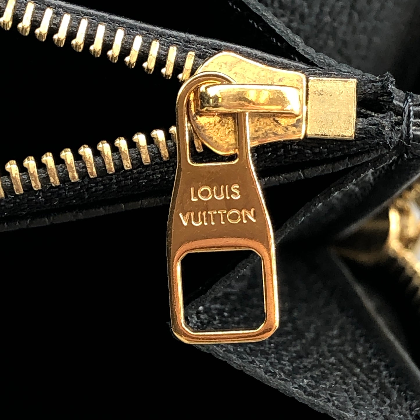 Louis Vuitton Black Monogram Empreinte Zippy Wallet