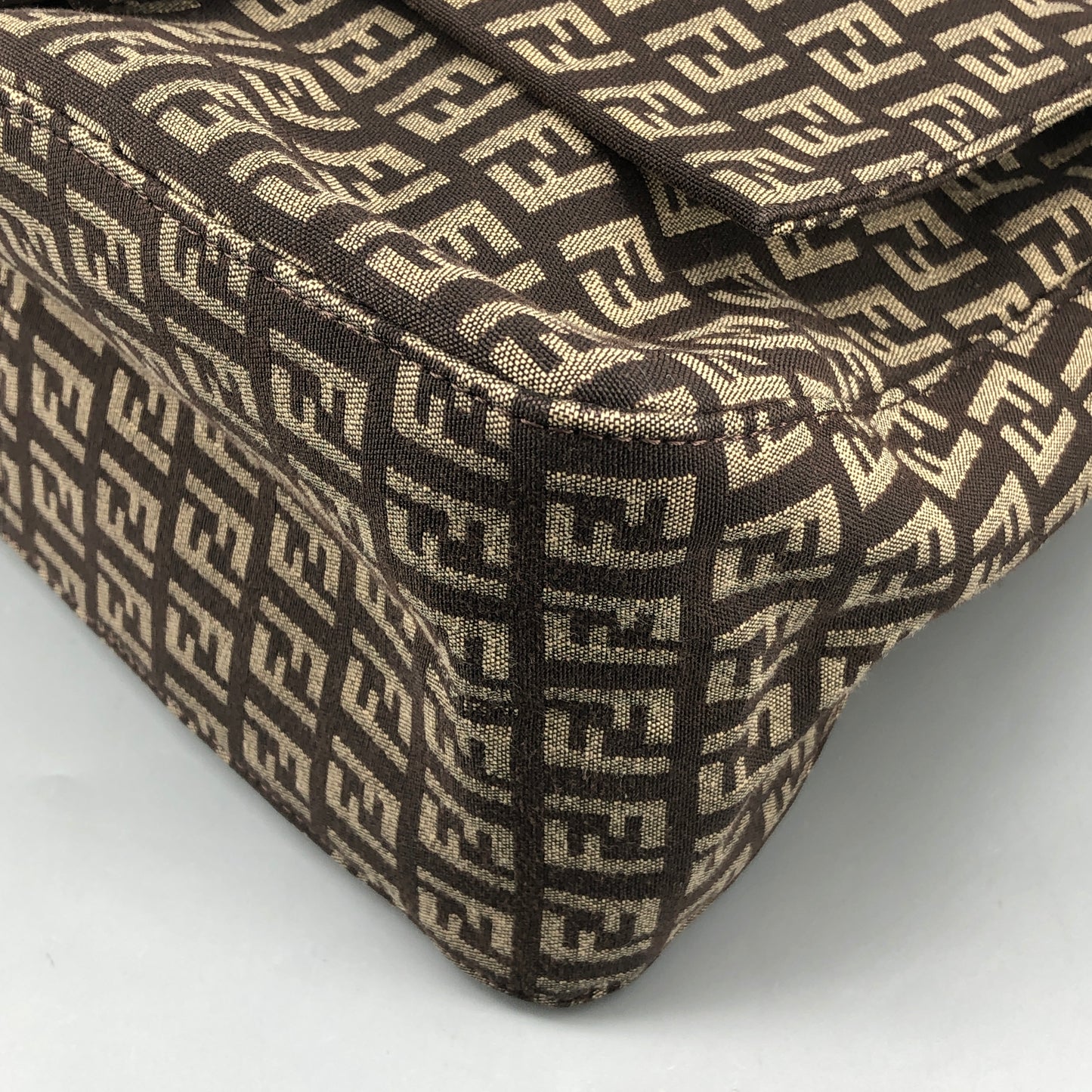 Fendi Zucca Shoulder Bag Brown