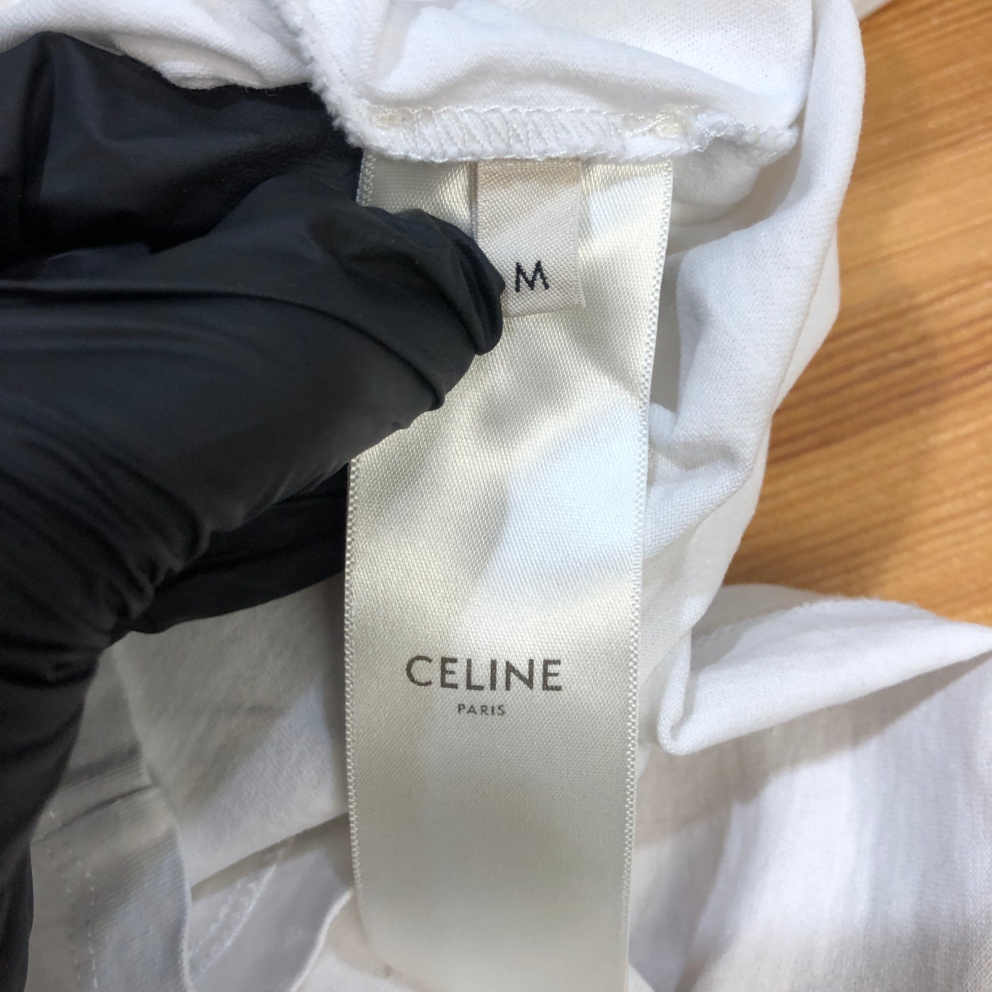 Celine Logo Print T-Shirt Size M White