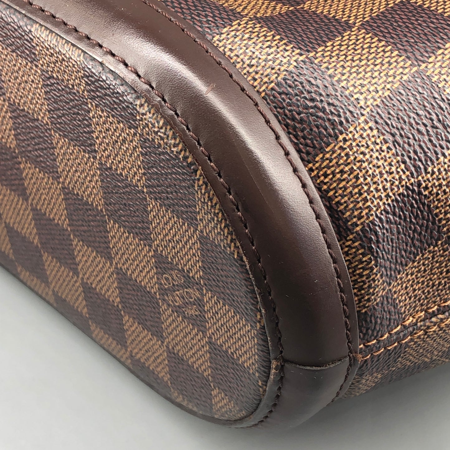 Louis Vuitton Damier Ebene Manosque Handbag Brown