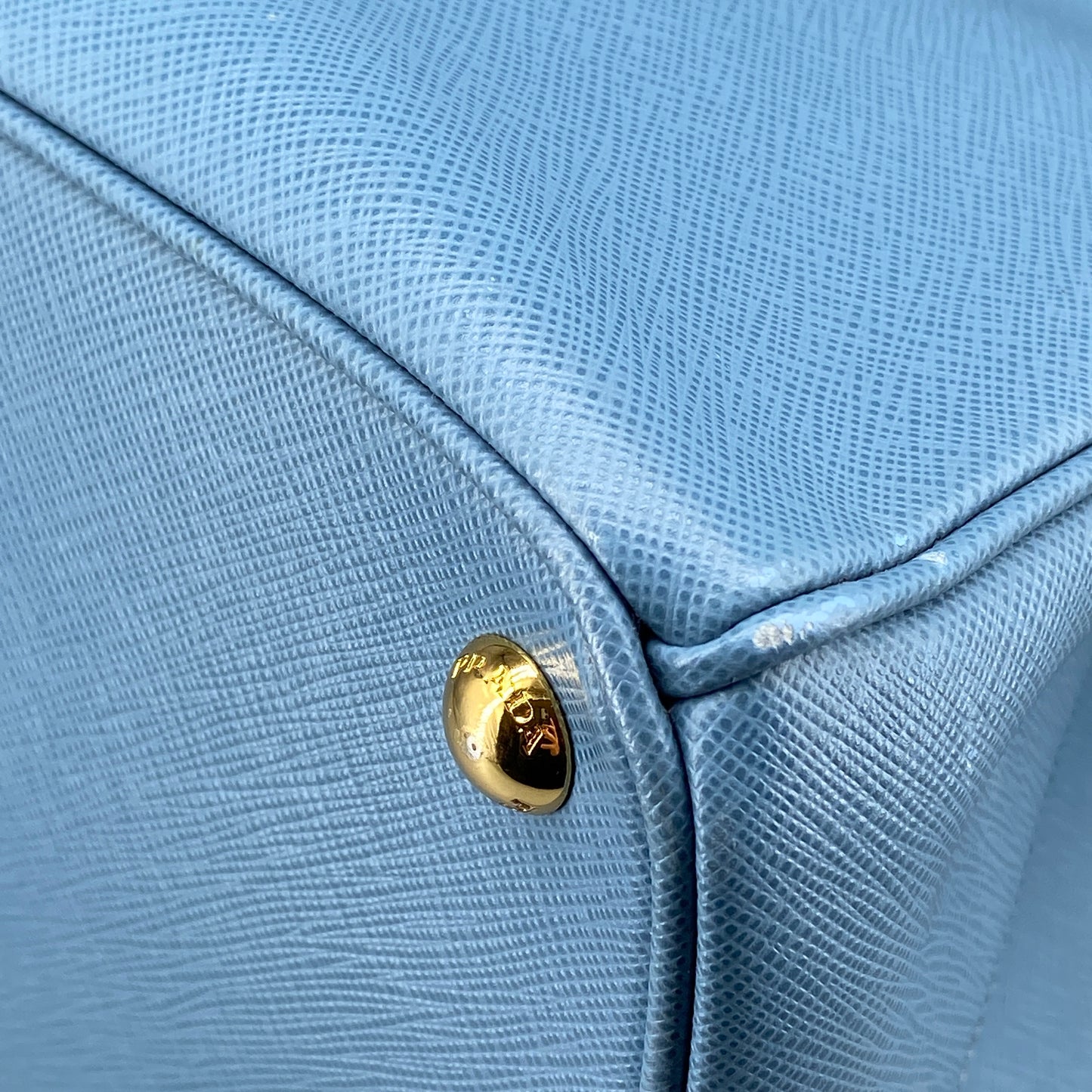 Prada Medium Blue Saffiano Galleria Handbag