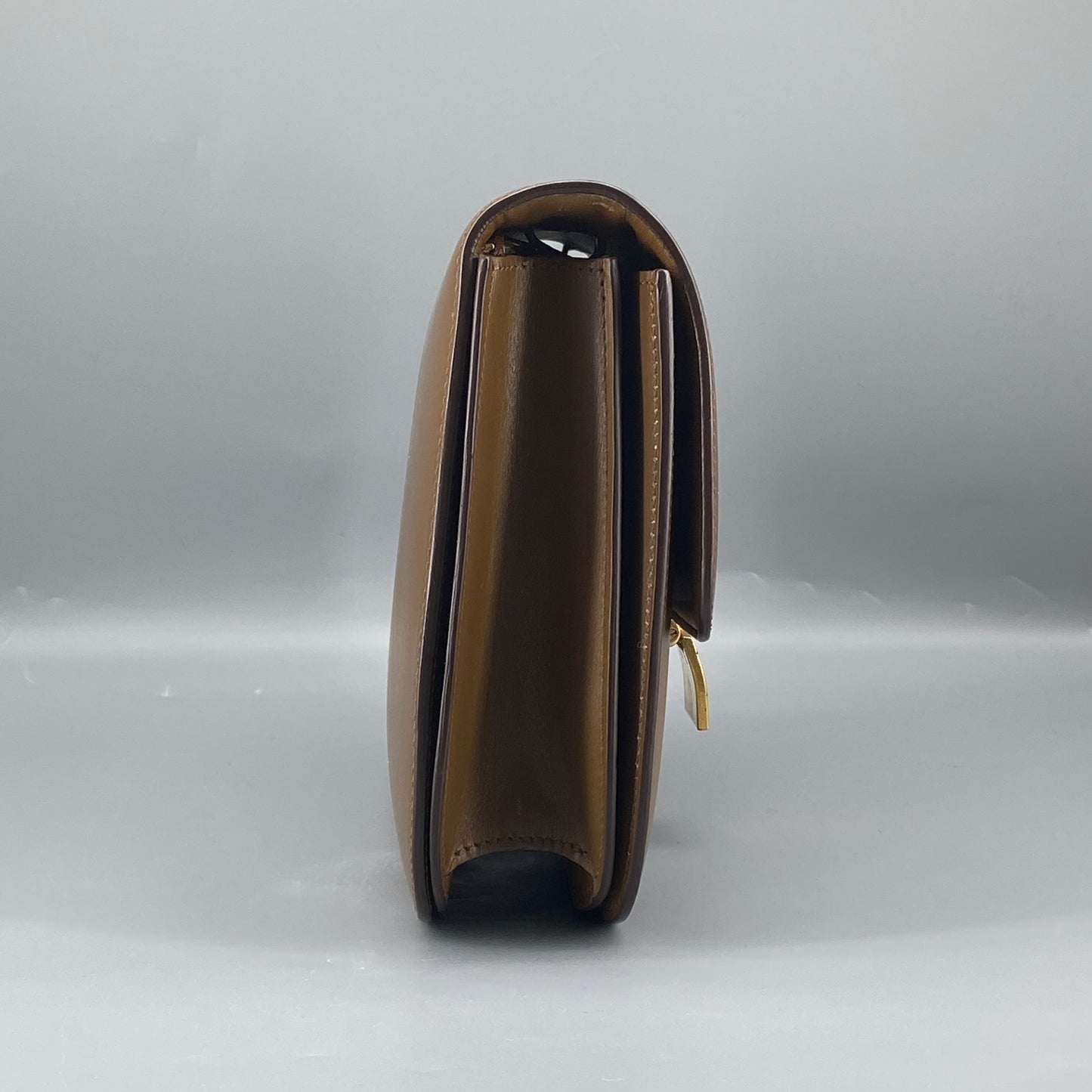 Celine Tan Box Calf Leather Classic Box Flap Crossbody Bag
