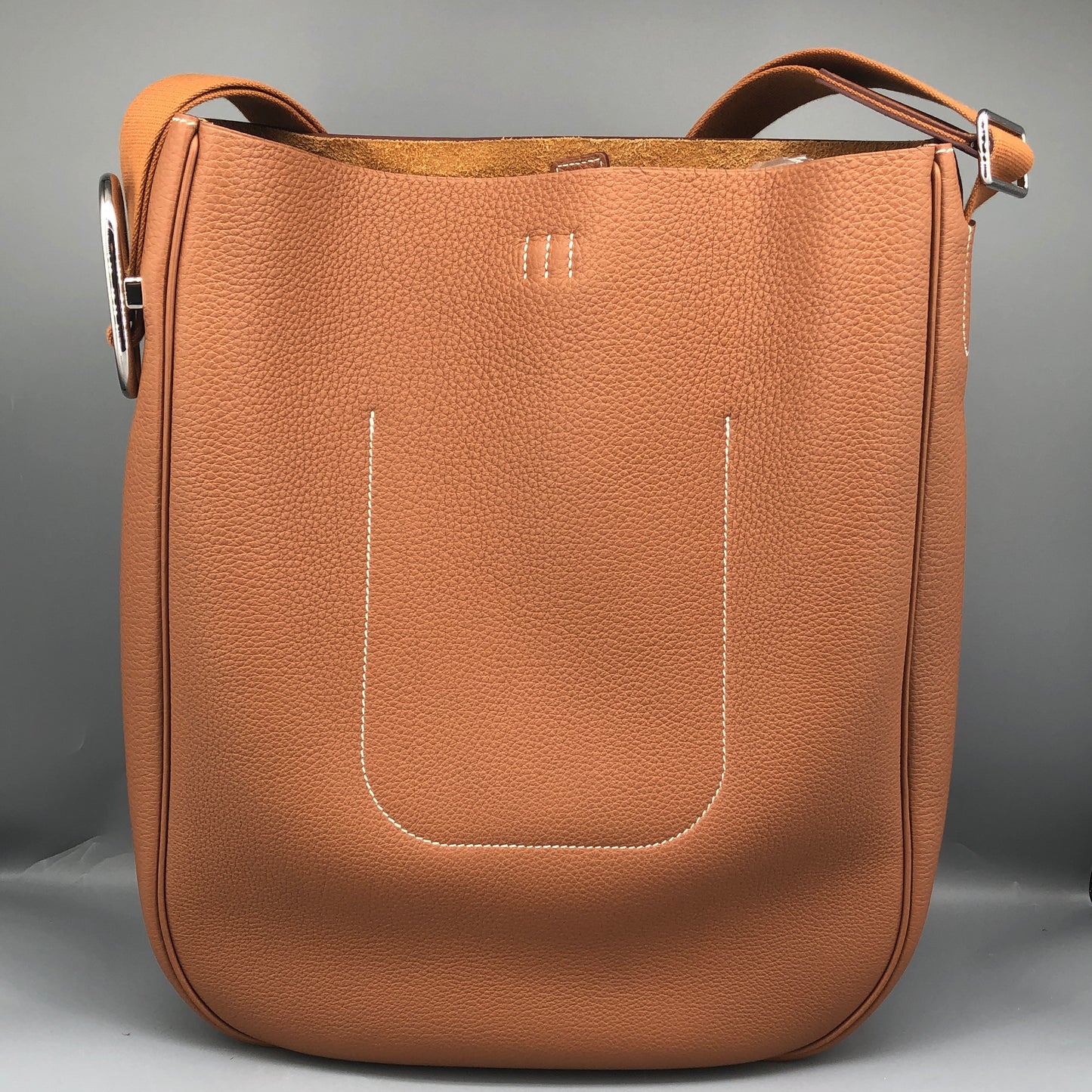 Hermes 2024 Ancrage Crossbody Shoulder Bag Gold