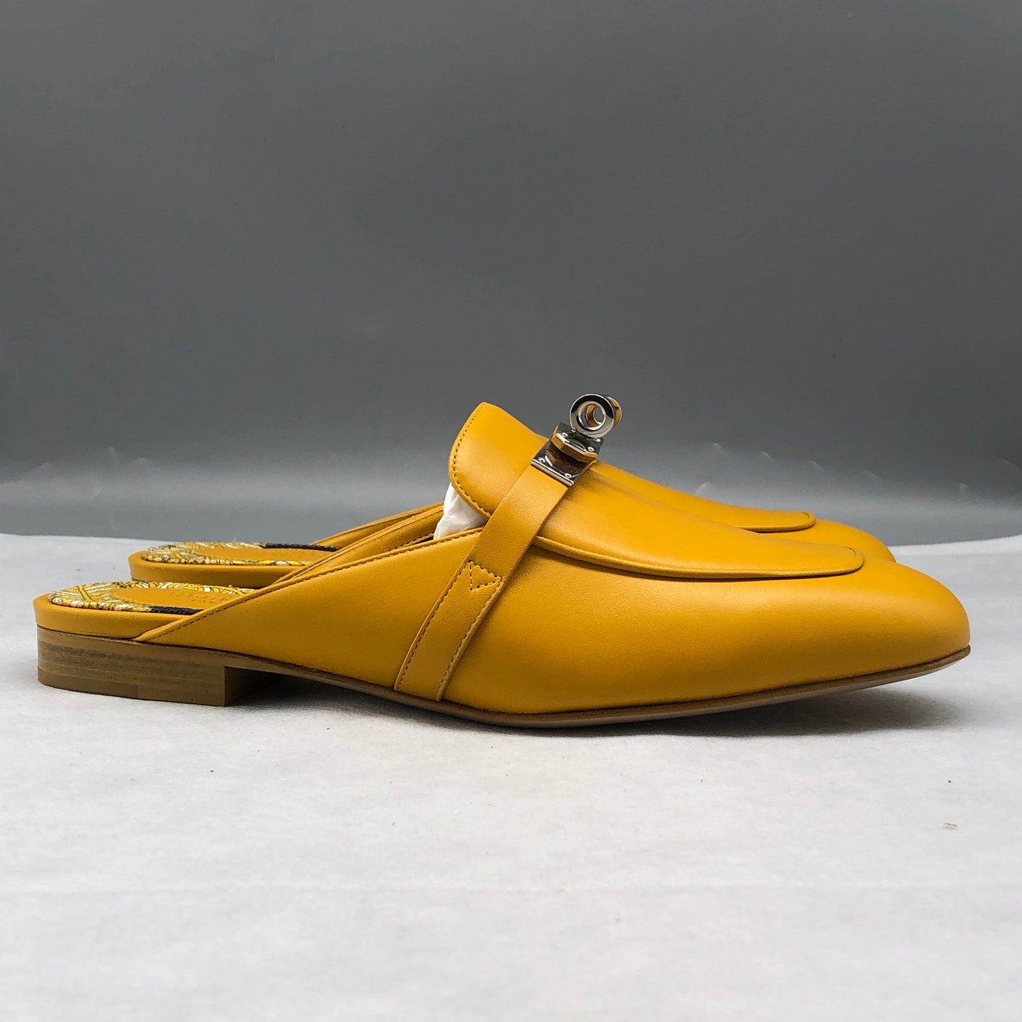 Hermes Women's Yellow Oz Mules shoes 37