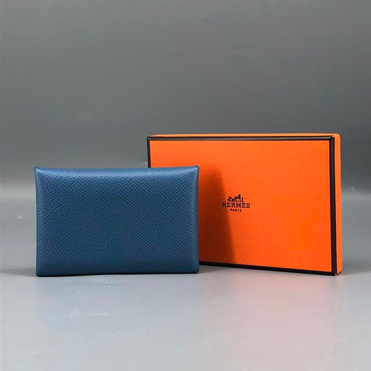 Hermes Leather Card Holder 10 × 6 cm