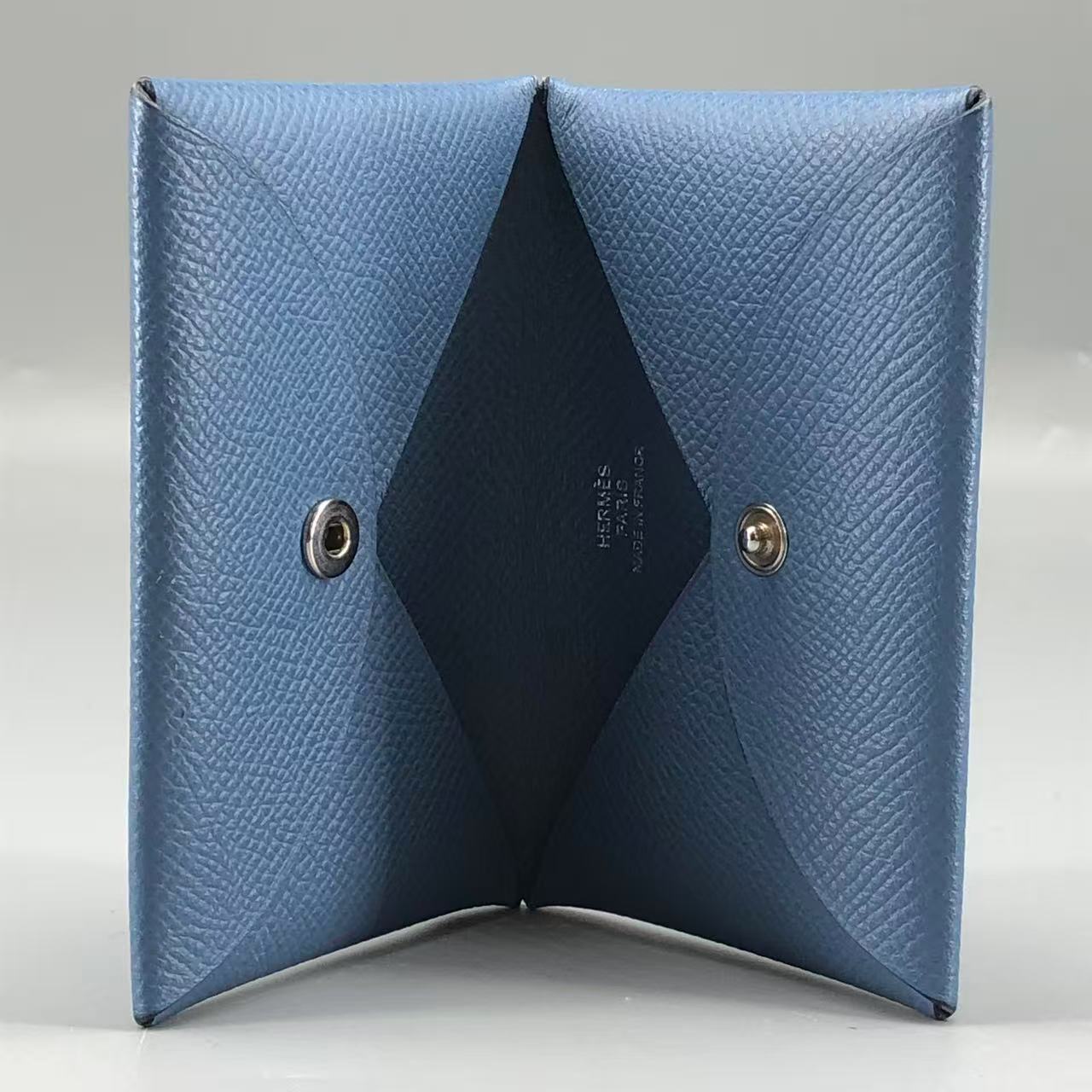 Hermes Leather Card Holder 10 × 6 cm