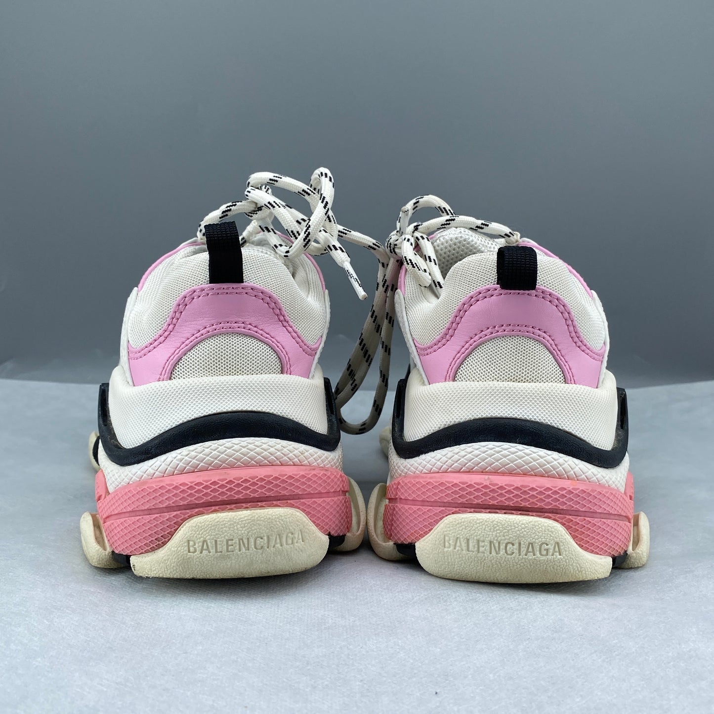 Balenciaga Women's Triple S Sneakers Size 38 White & Pink