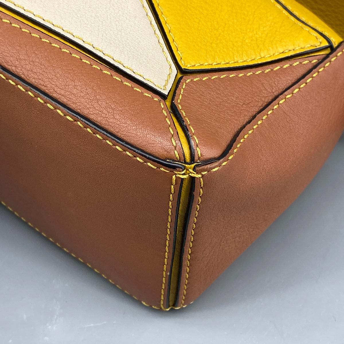 Loewe Calfskin Puzzle Mini Handle Bag Multi-Color