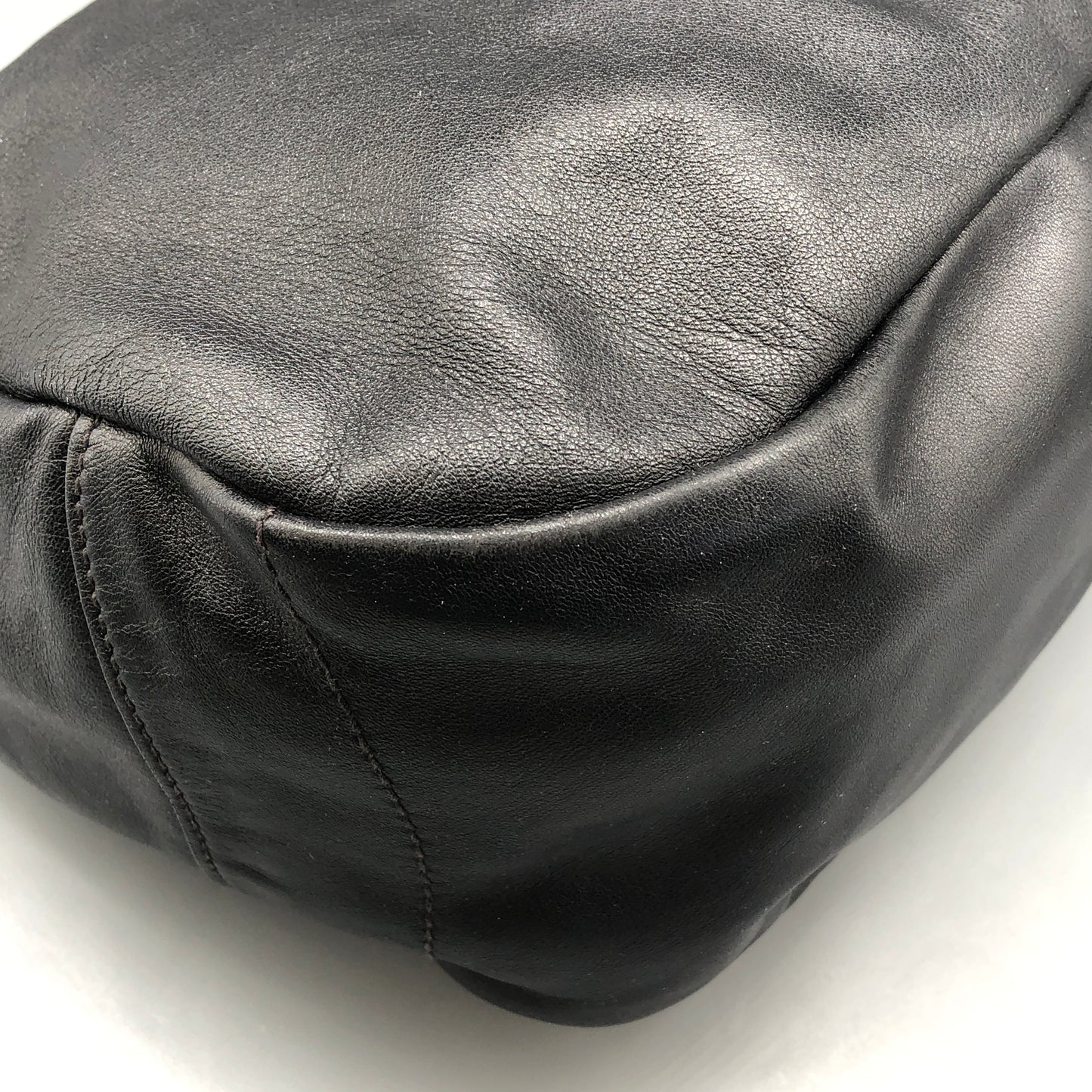Prada Black Leather Hobo Bag