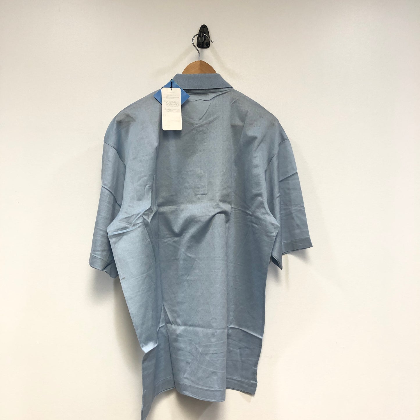 Lanvin Mist Blue Short Sleeve Polo Shirt Size XXL