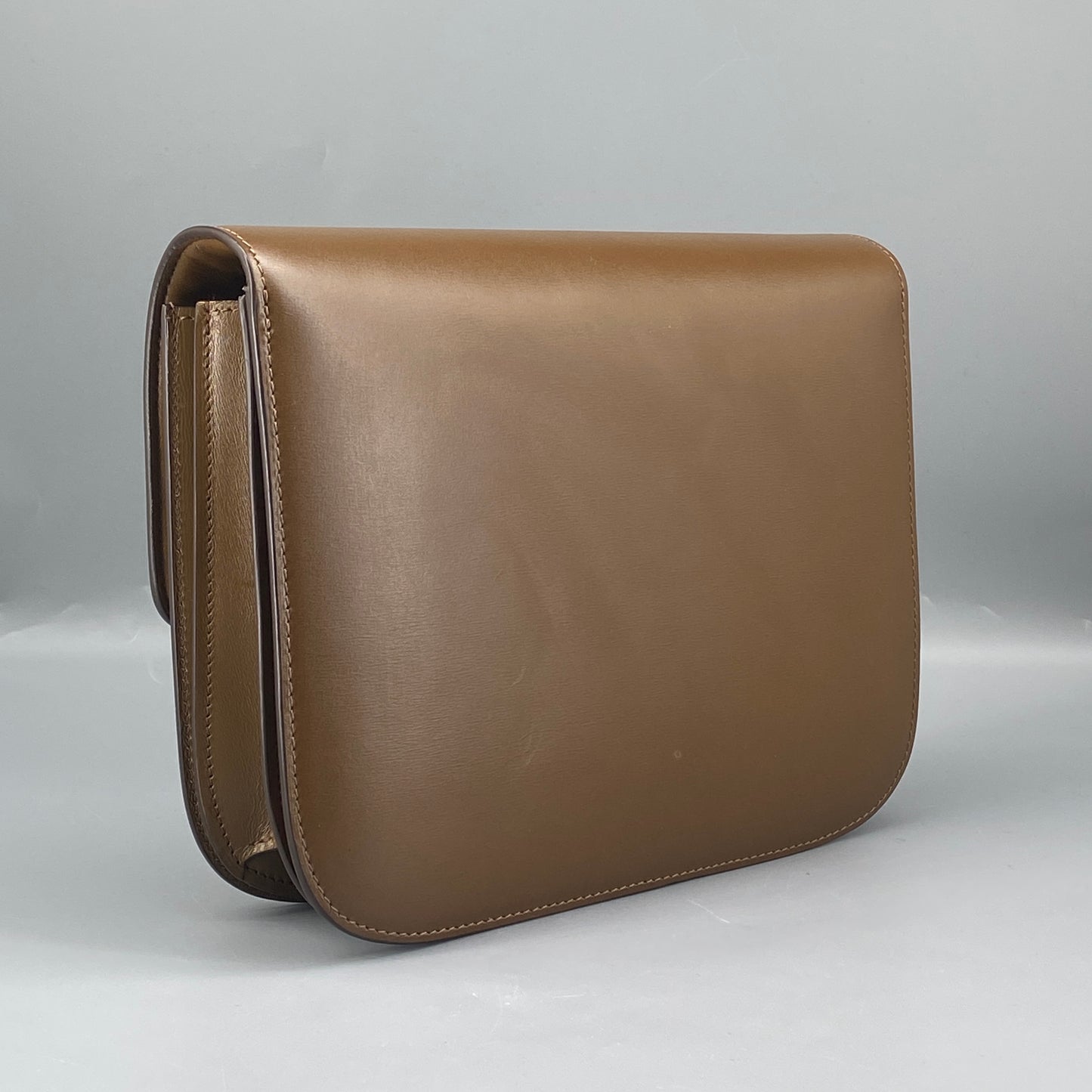 Celine Tan Box Calf Leather Classic Box Flap Crossbody Bag